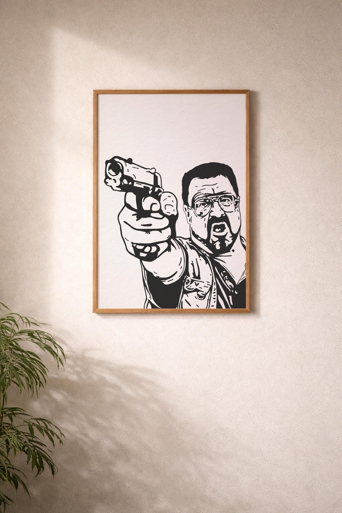 The Big Lebowski Walter Sobchak Art Print – Hand-Drawn Movie Poster — image 7