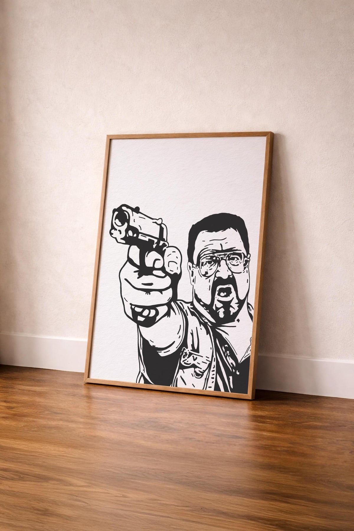 The Big Lebowski Walter Sobchak Art Print – Hand-Drawn Movie Poster — image 4