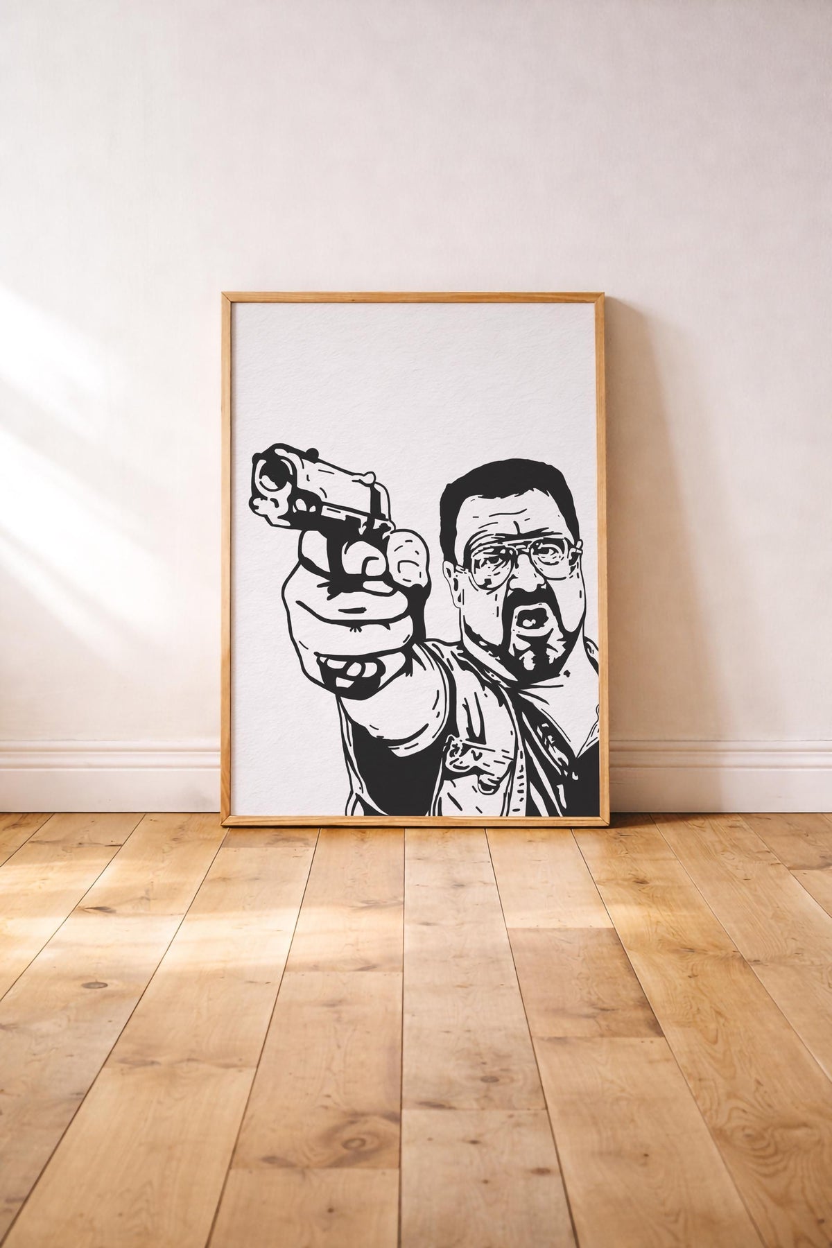 Walter Sobchak Big Lebowski Art Print | Hand-Drawn Film Poster