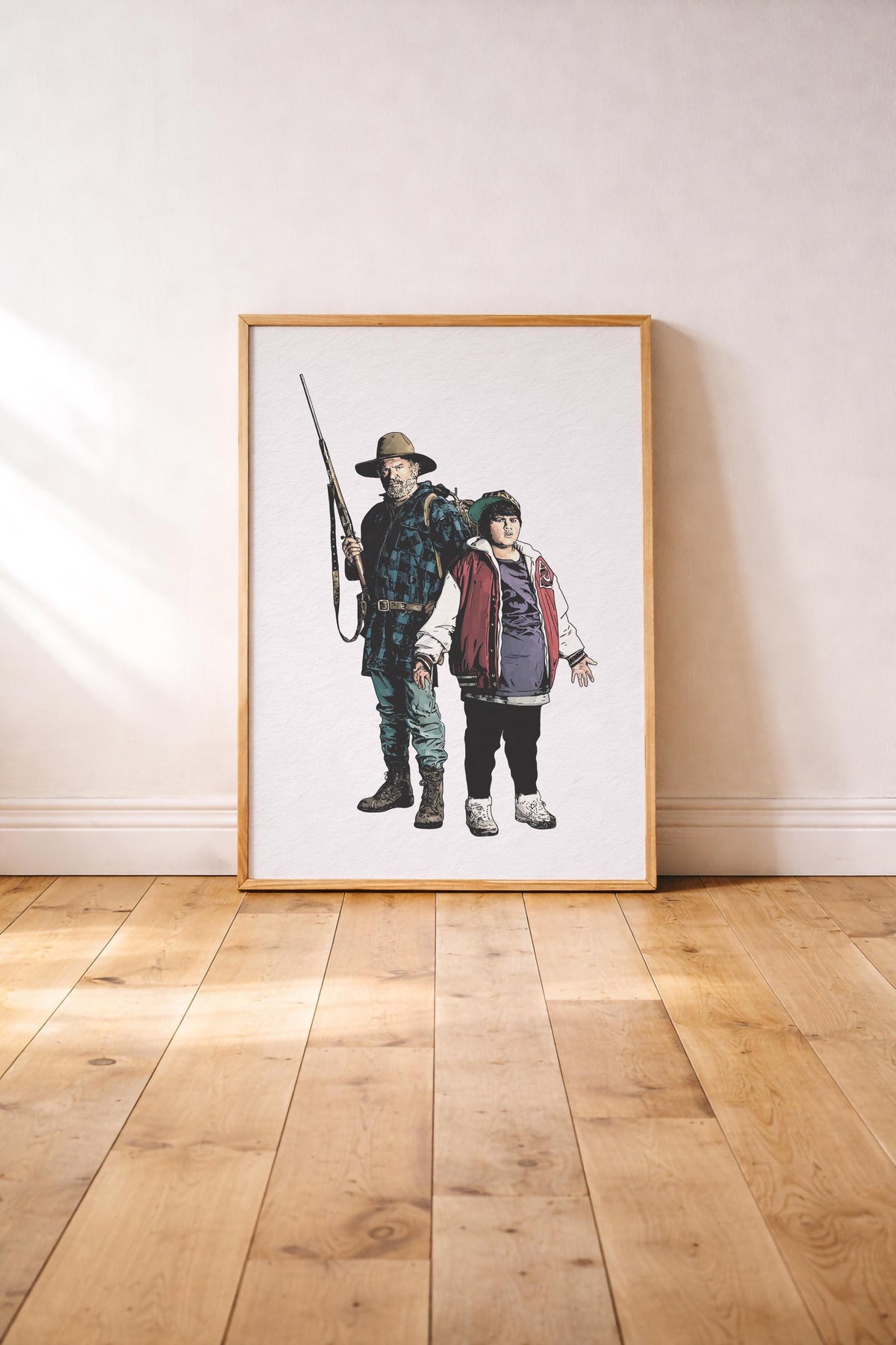 Hunt for the Wilderpeople Illustration Print – Ricky Baker & Hec Movie Poster, Taika Waititi Film Wall Art — image 3