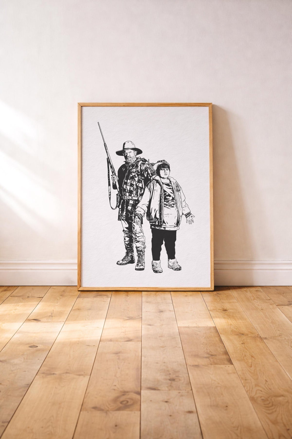 Hunt for the Wilderpeople Illustration Print – Ricky Baker & Hec Movie Poster, Taika Waititi Film Wall Art — image 4