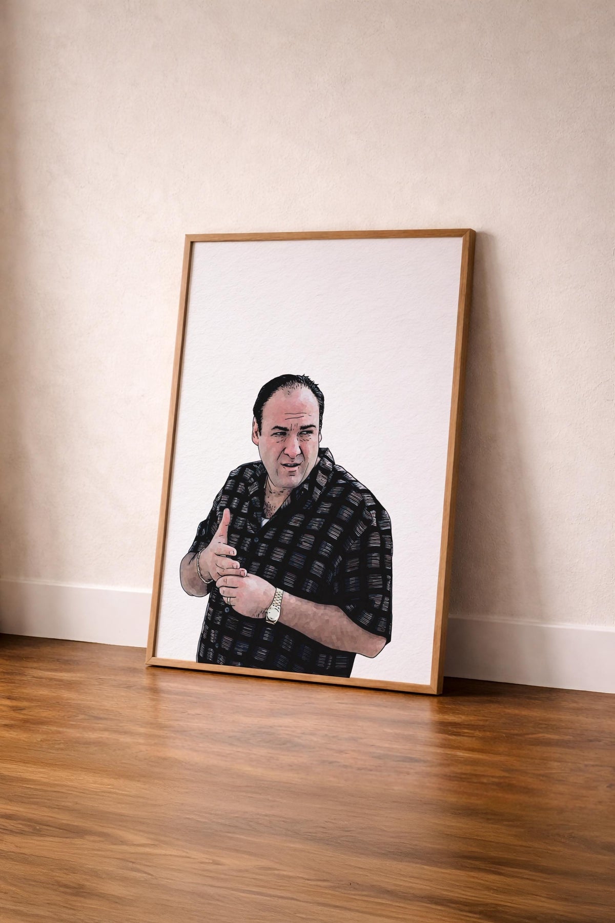The Sopranos – Tony Soprano Portrait Wall Art Print — image 9