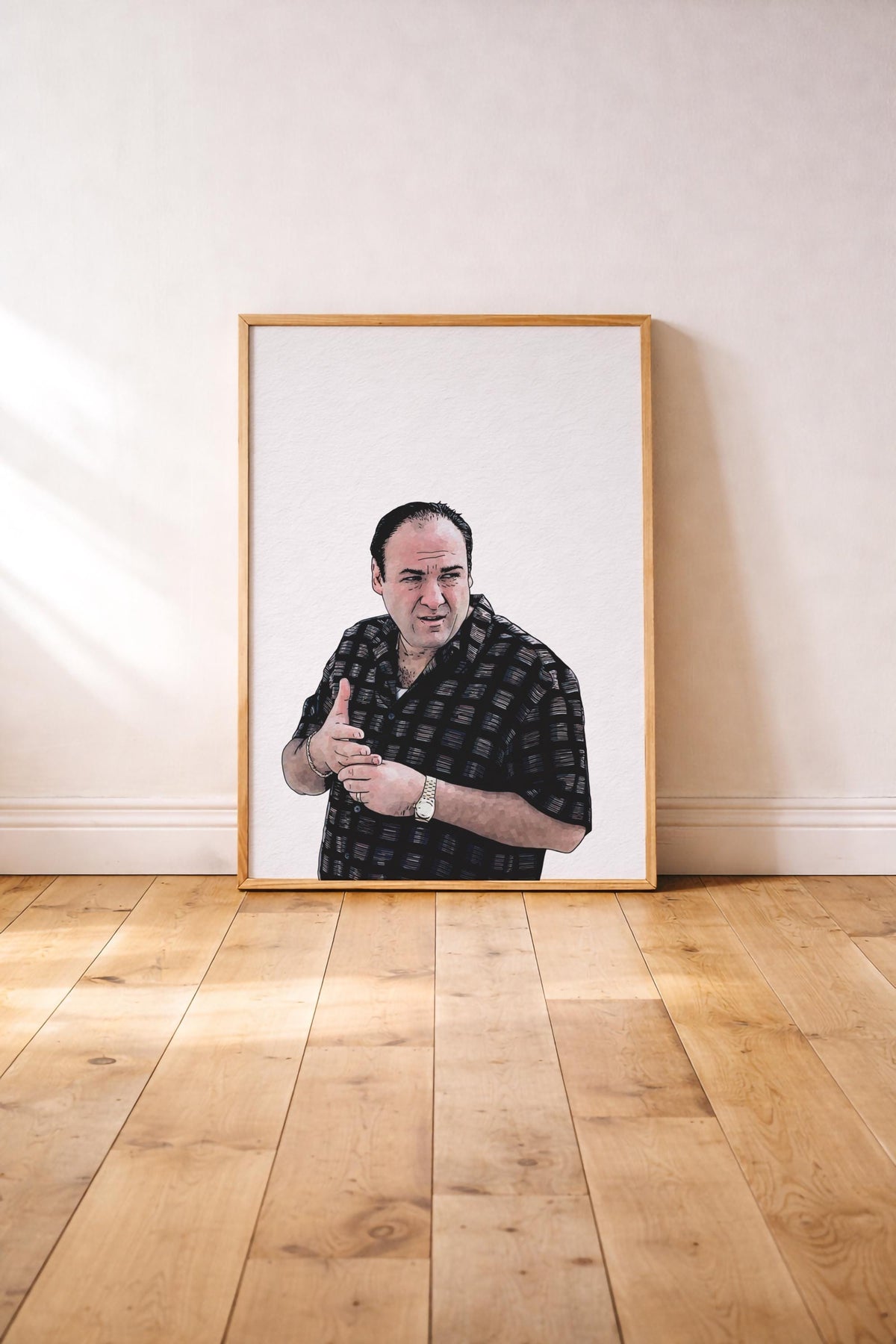 The Sopranos – Tony Soprano Portrait Wall Art Print — image 3