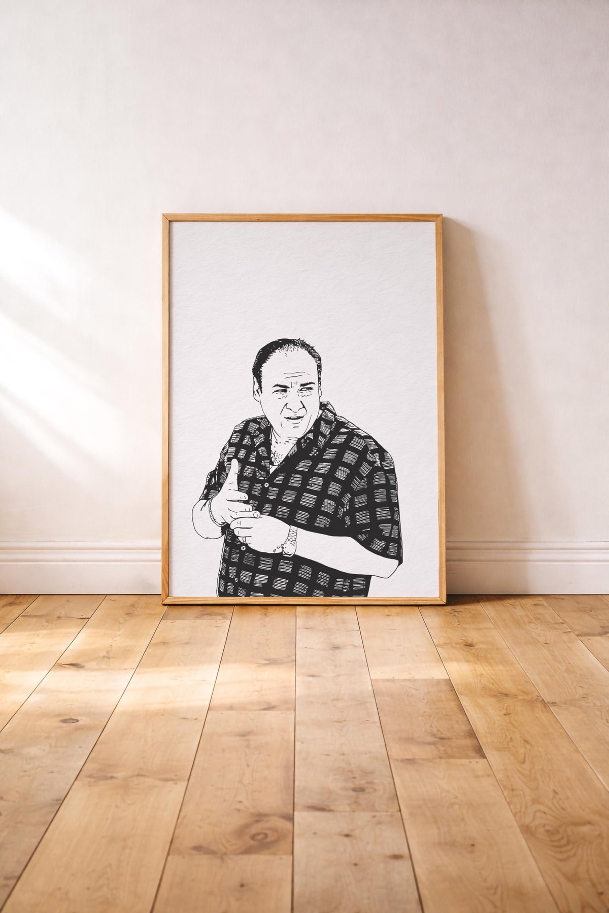 The Sopranos – Tony Soprano Portrait Wall Art Print — image 4