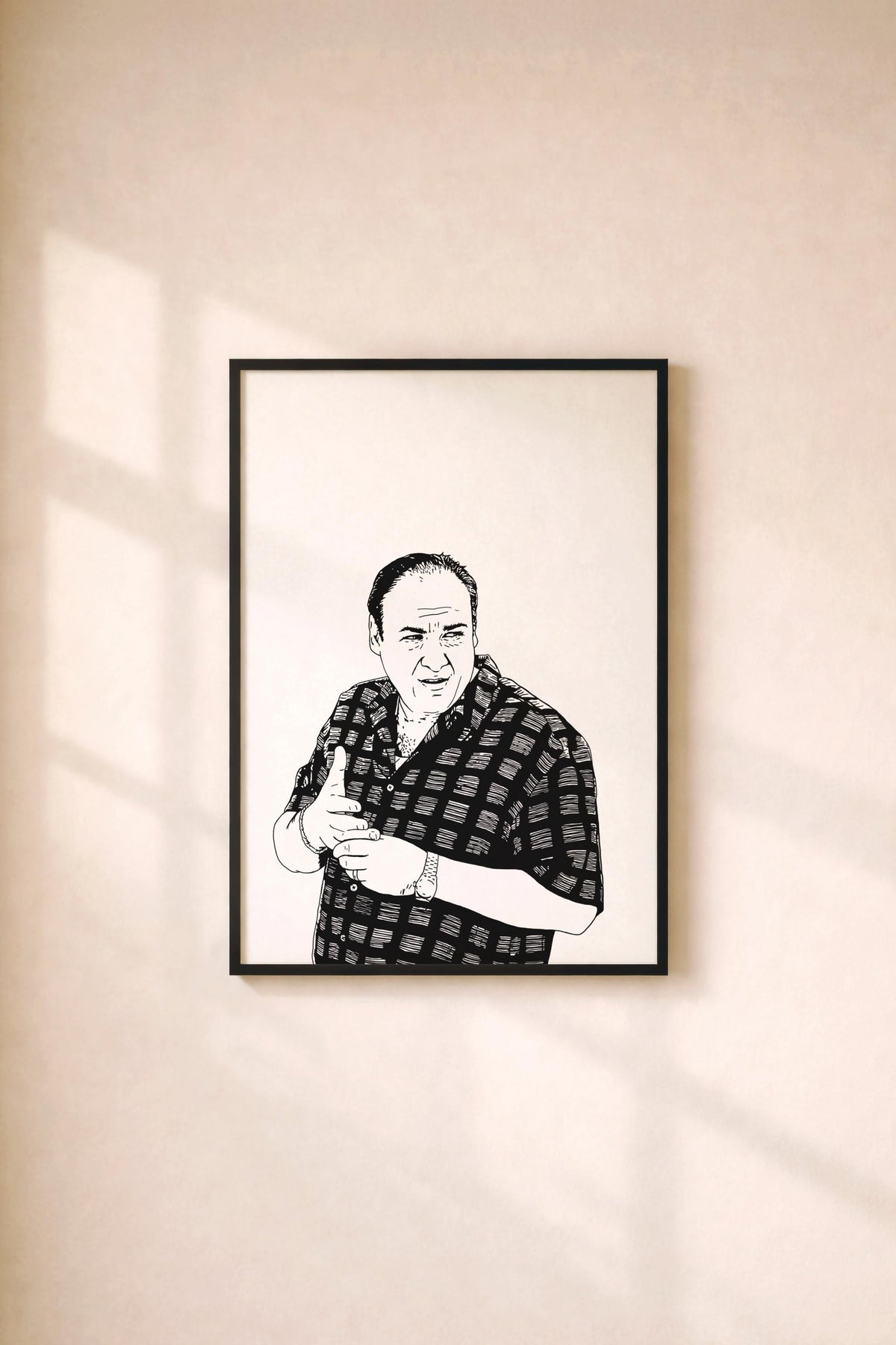 The Sopranos | Tony Soprano Portrait Wall Art Print