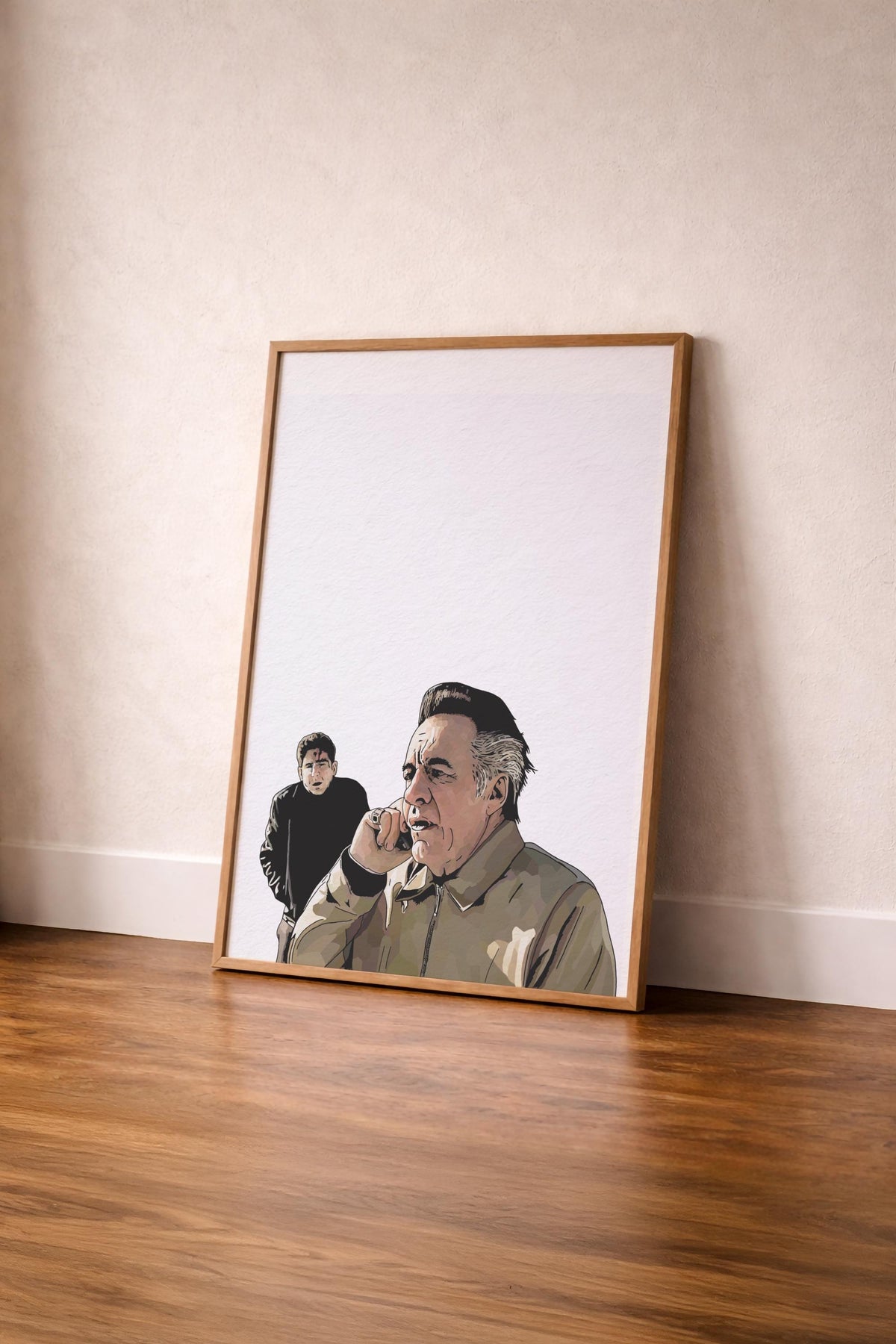 The Sopranos – Pine Barrens Phone Call Scene Portrait Print – Minimalist TV Mob Art (Giclée) — image 9