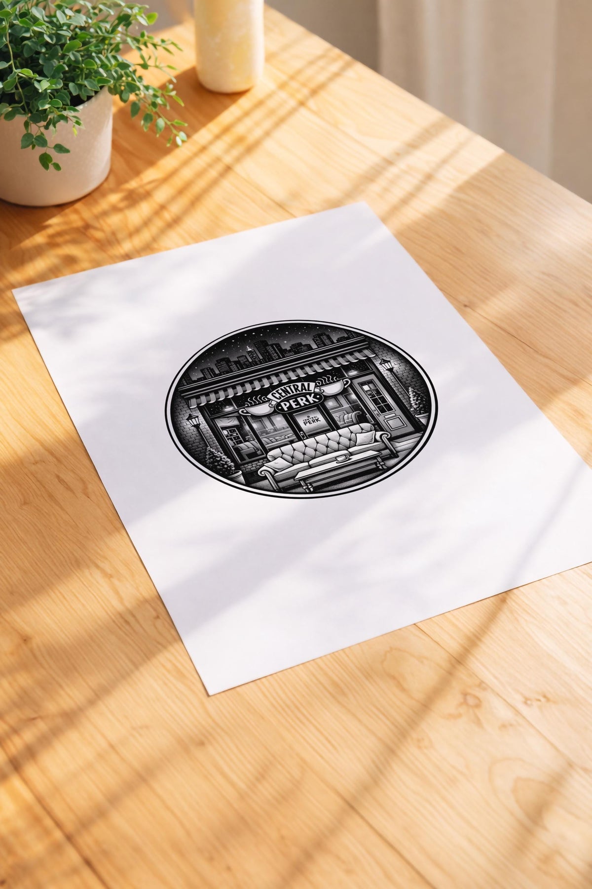 Friends Central Perk Minimalist Art Print – Giclée TV Wall Décor — image 3
