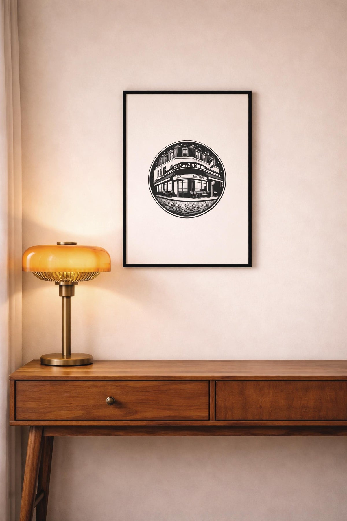 Amélie Café des 2 Moulins Minimalist Art Print – Giclée Wall Décor — image 6