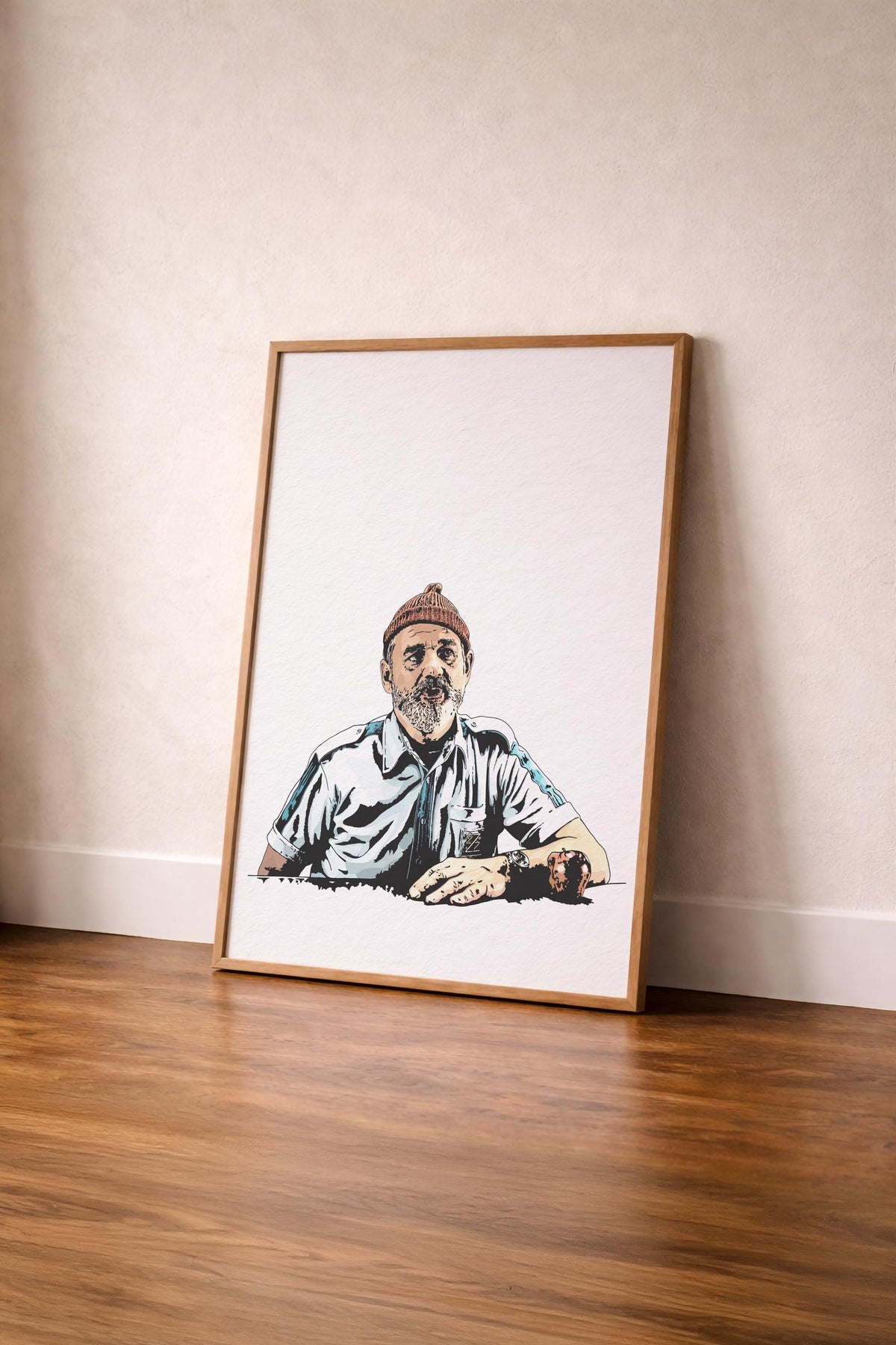 Bill Murray - The Life Aquatic With Steve Zissou Art Print – Wes Anderson Film Poster, Hand-Drawn Wall Art — image 9