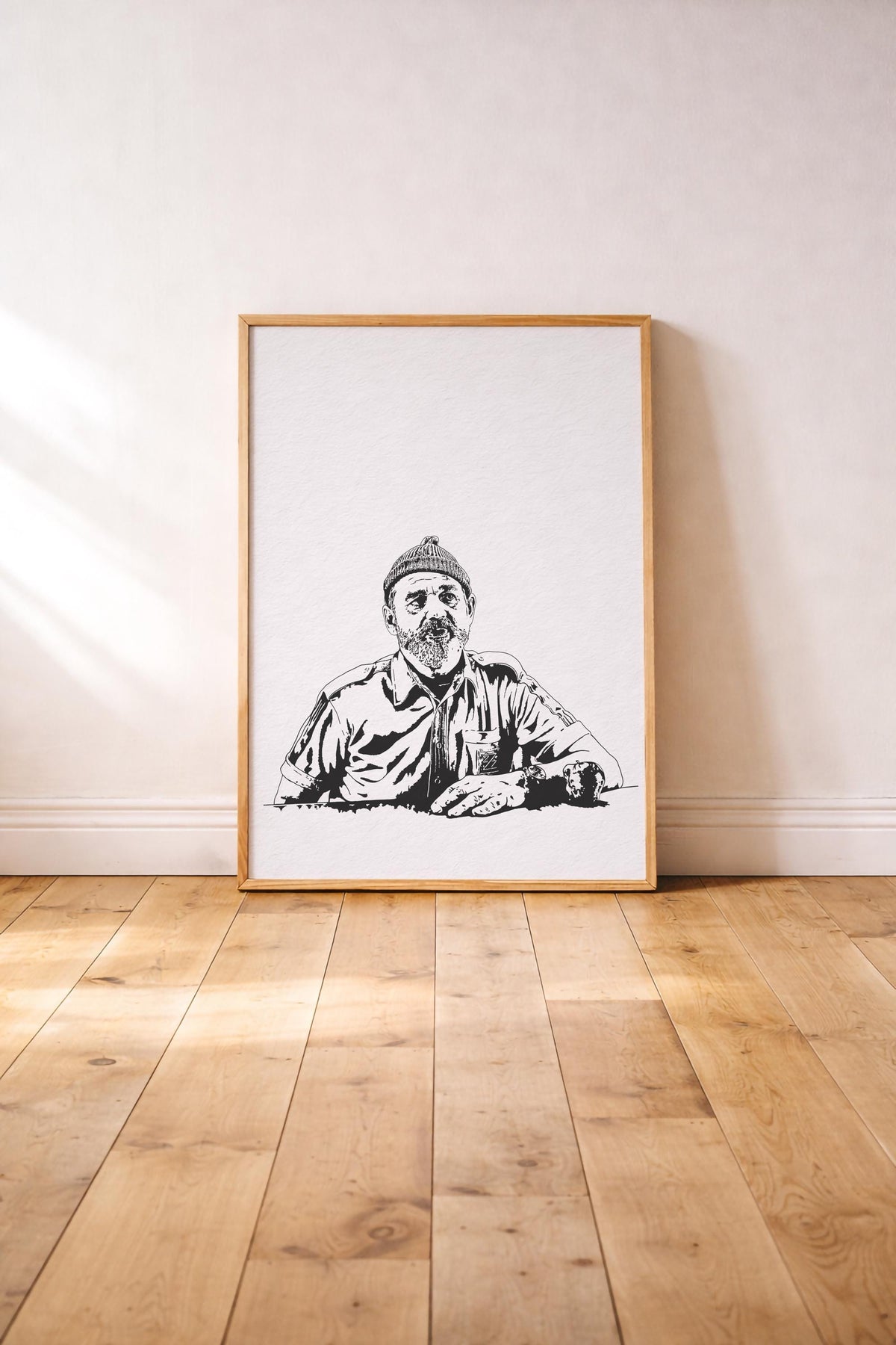 Bill Murray - The Life Aquatic With Steve Zissou Art Print – Wes Anderson Film Poster, Hand-Drawn Wall Art — image 4