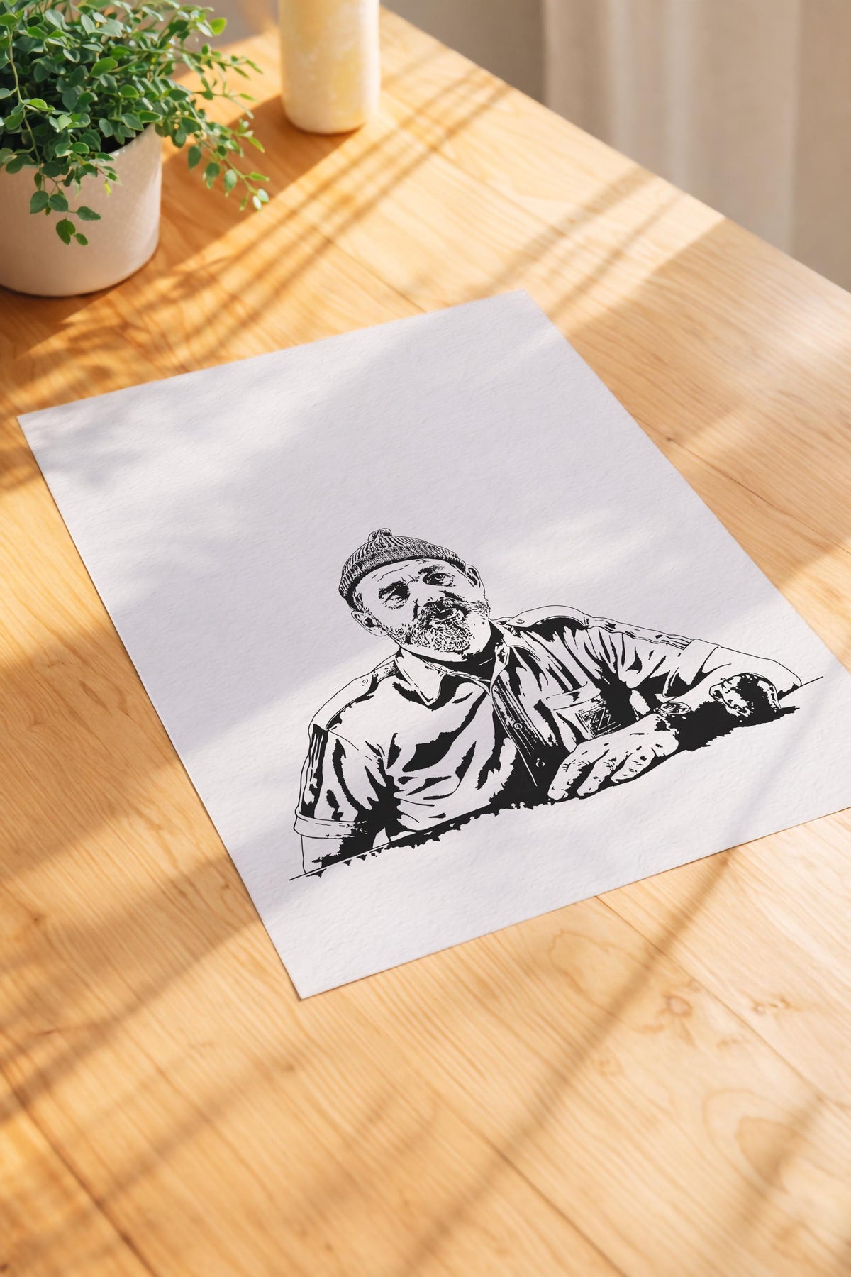 Bill Murray - The Life Aquatic With Steve Zissou Art Print – Wes Anderson Film Poster, Hand-Drawn Wall Art — image 6