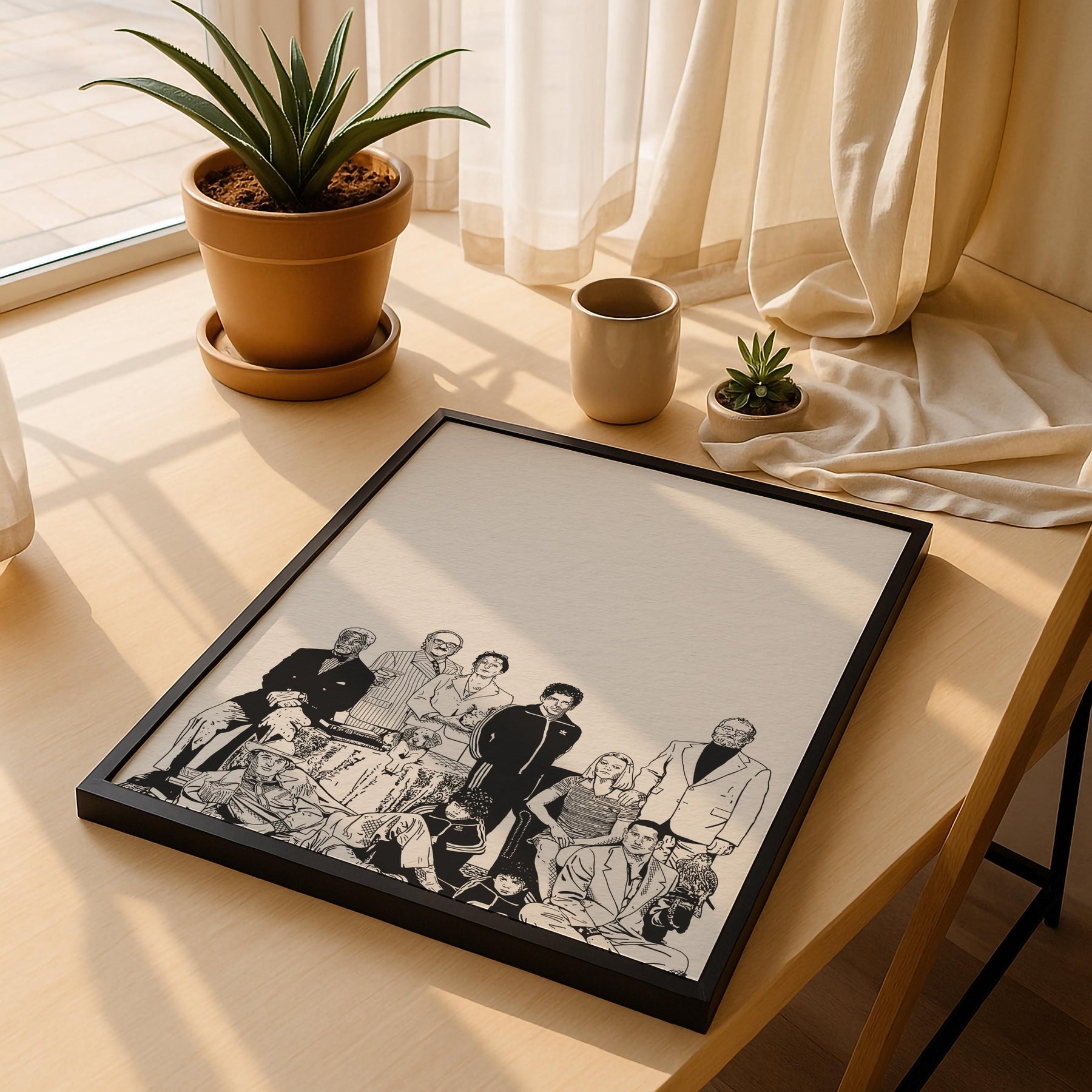 The Royal Tenenbaums Portrait Print - Wes Anderson Hand-Drawn Film Art Giclée Movie Poster — image 4