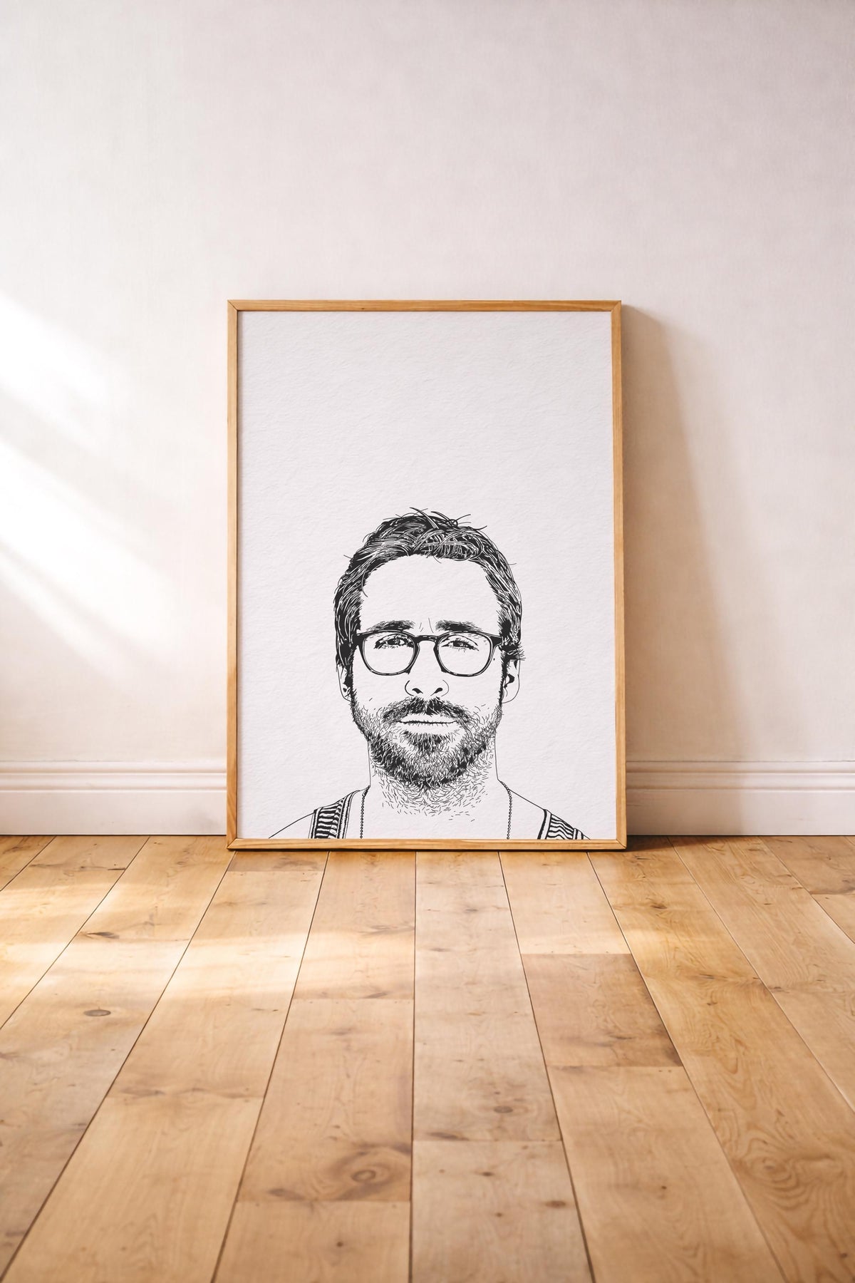 Ryan Gosling Portrait Print | Hey Girl | Giclée Wall Art Poster Print