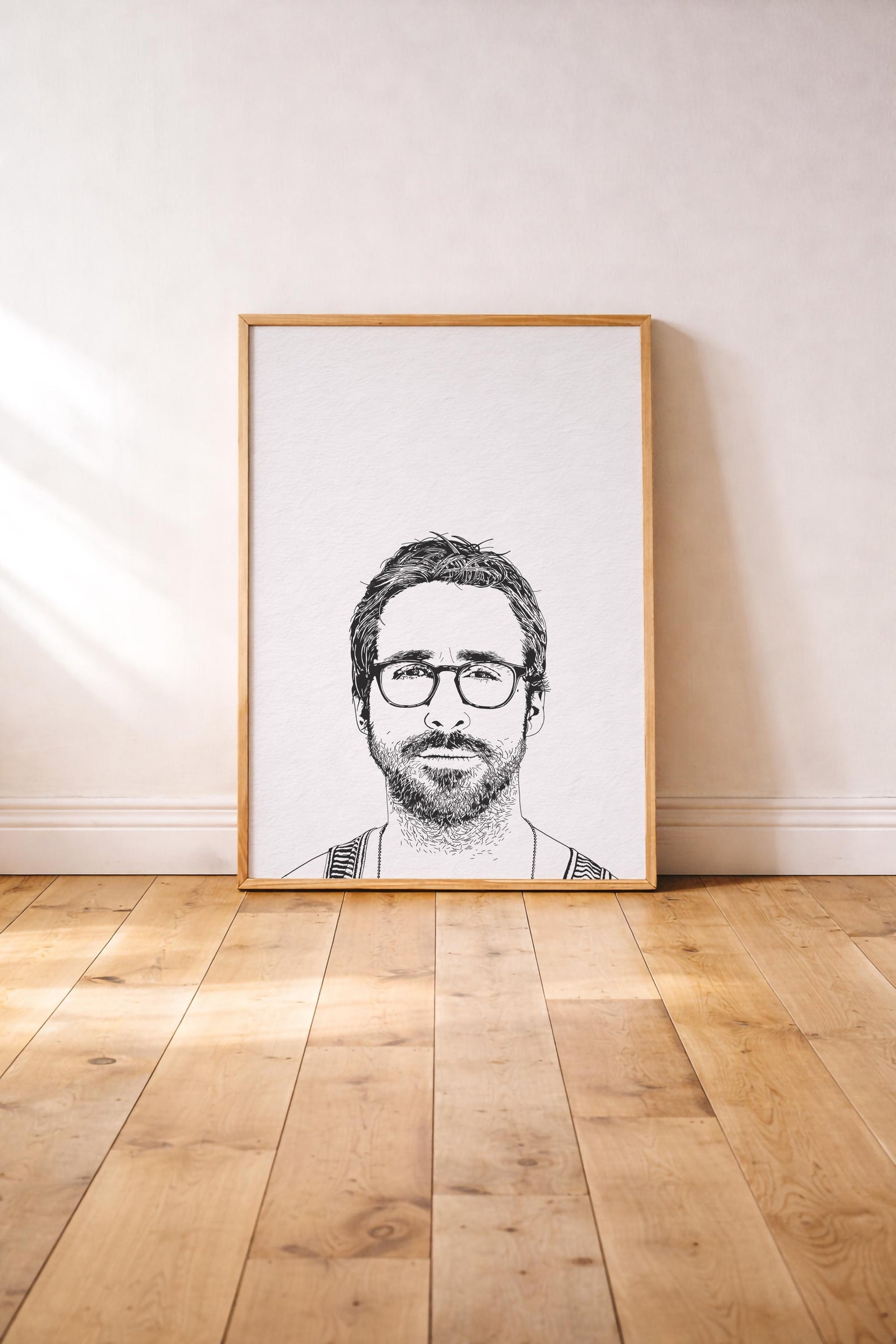 Ryan Gosling Portrait Print - Hey Girl - Giclée Wall Art Poster Print — image 2
