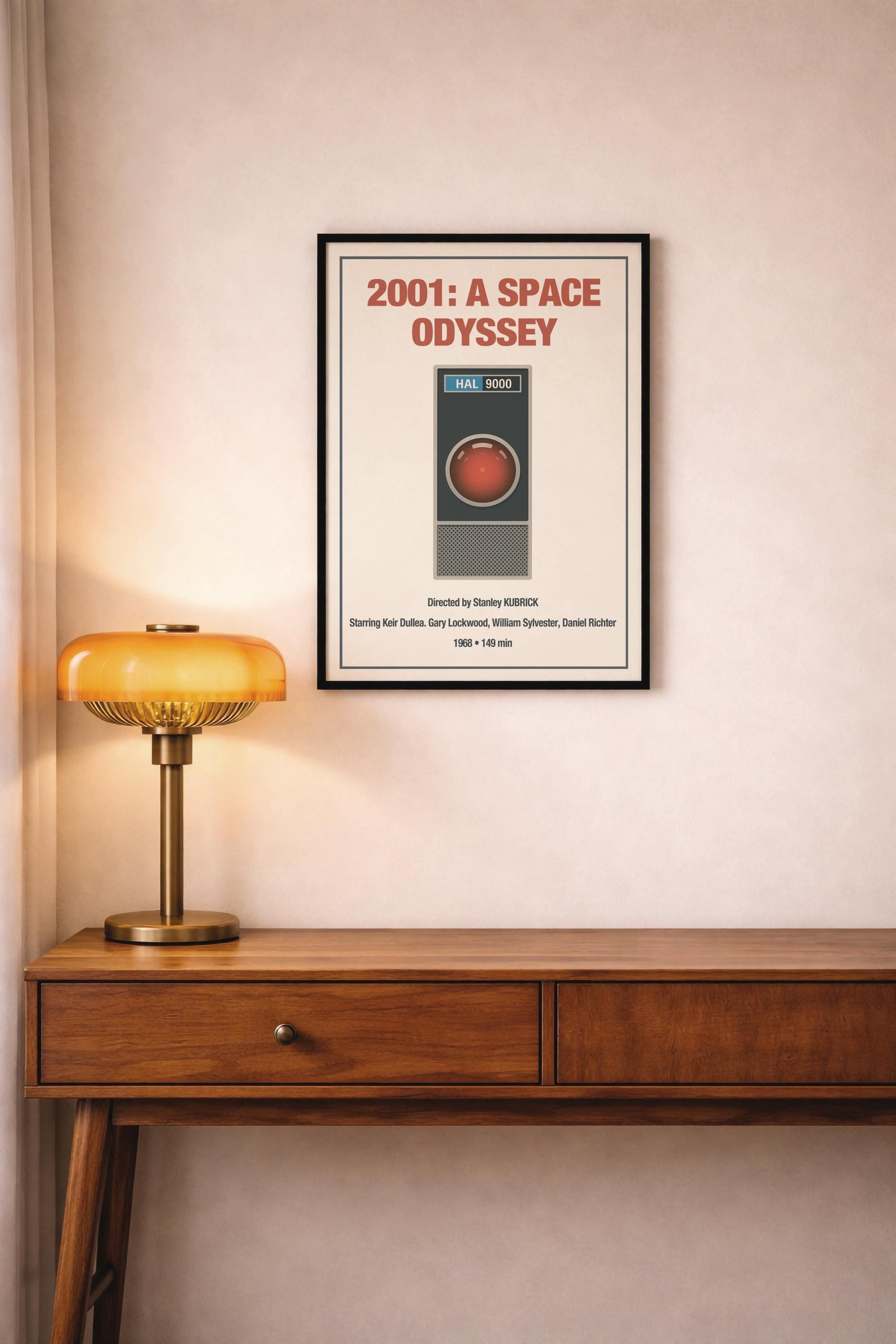2001: A Space Odyssey HAL 9000 Minimalist Movie Poster – Kubrick Sci-Fi Vintage Wall Art Print — image 6