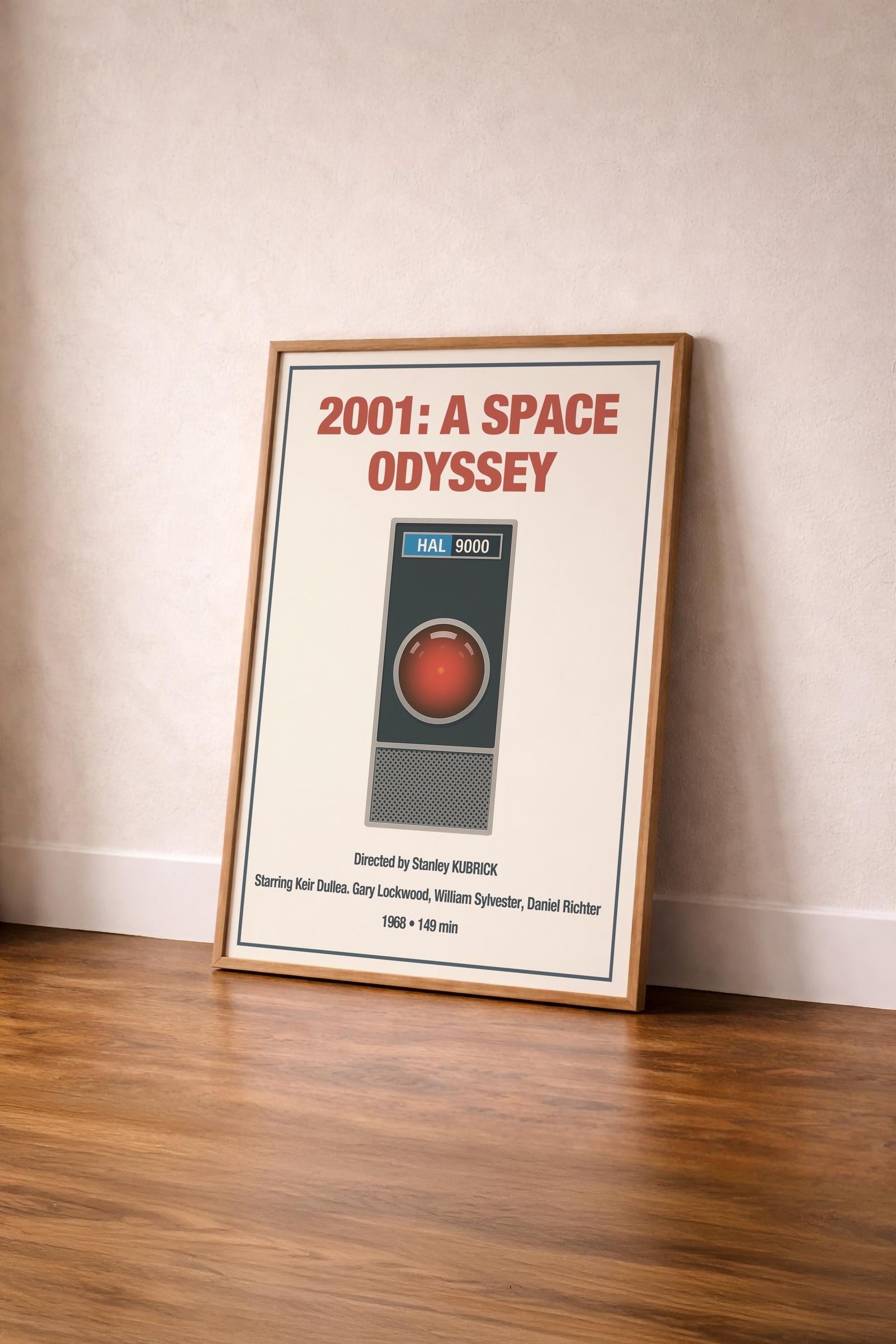 2001: A Space Odyssey HAL 9000 Minimalist Movie Poster – Kubrick Sci-Fi Vintage Wall Art Print — image 4