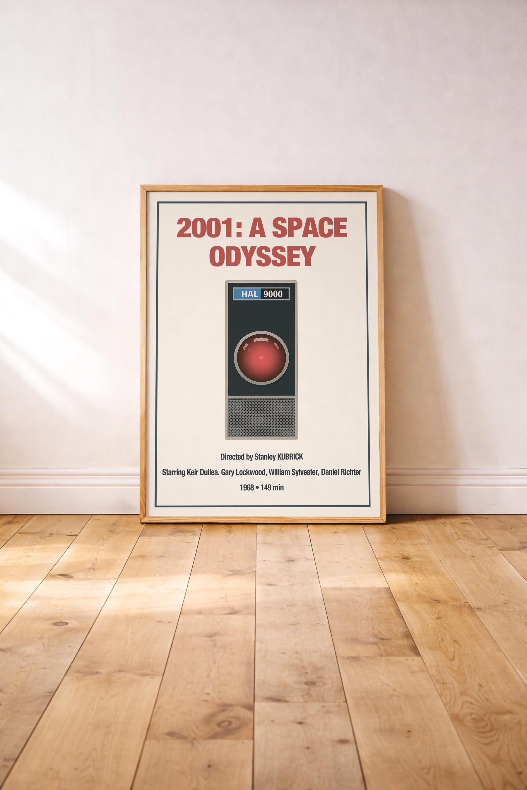 2001: A Space Odyssey HAL 9000 Minimalist Movie Poster – Kubrick Sci-Fi Vintage Wall Art Print — image 2