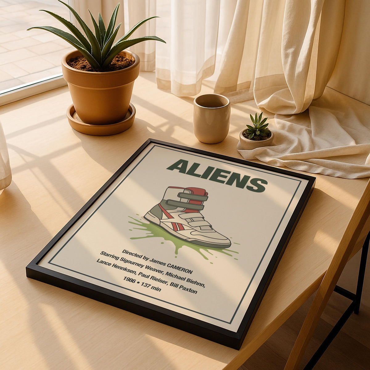 Aliens Minimalist Movie Poster – Sci-Fi Film Print Wall Art — image 5