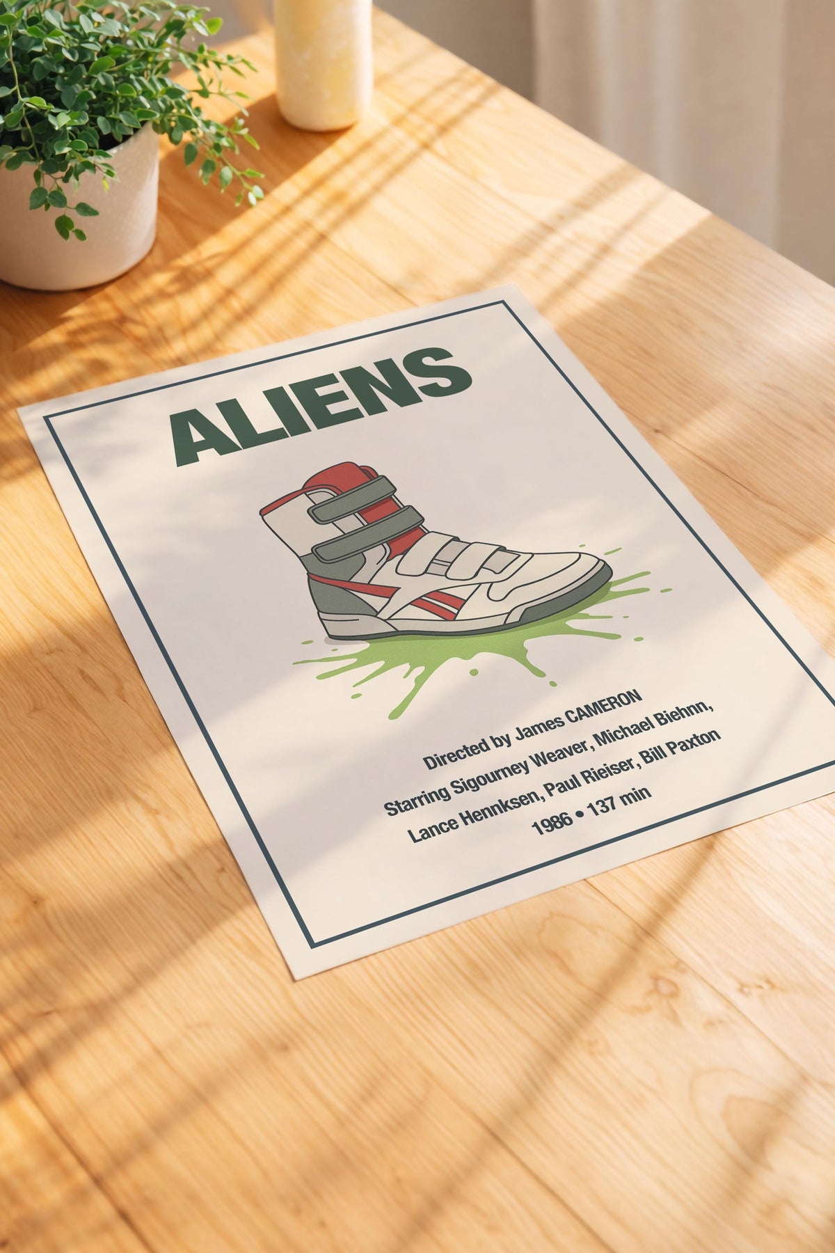 Aliens Minimalist Movie Poster – Sci-Fi Film Print Wall Art — image 3