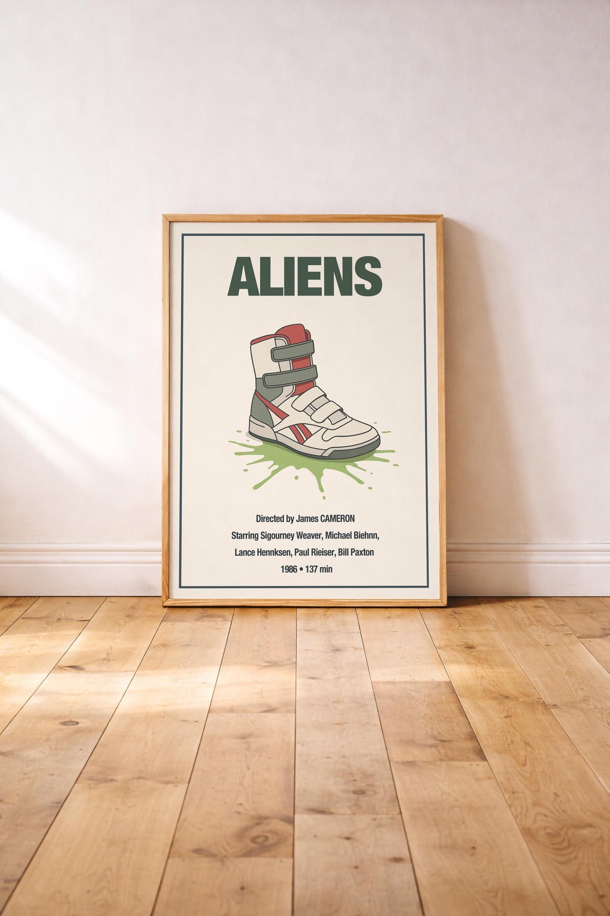 Aliens Minimalist Movie Poster | Sci-Fi Film Print Wall Art