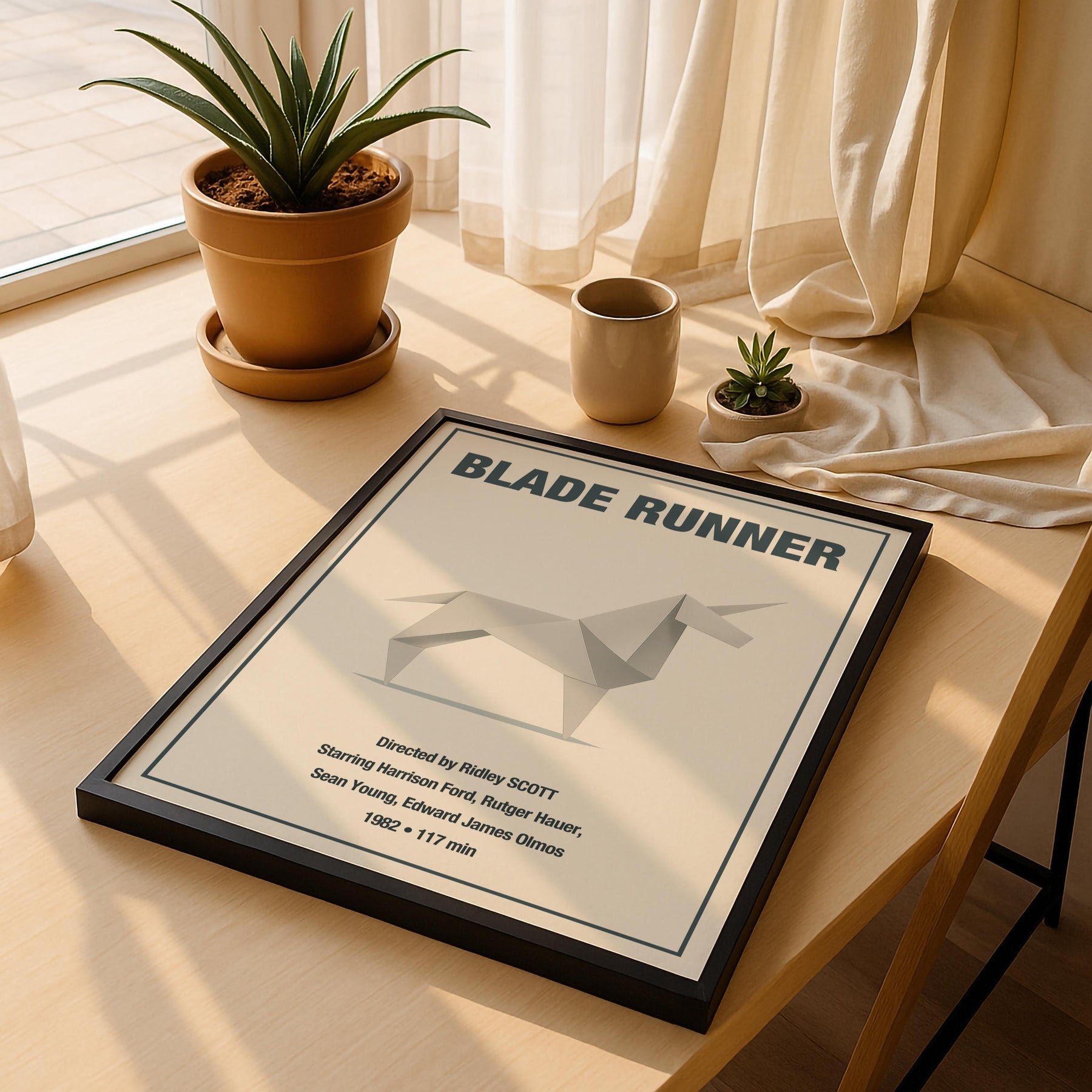 Blade Runner Origami Unicorn Minimalist Movie Poster - Sci-Fi Film Wall Art — image 5