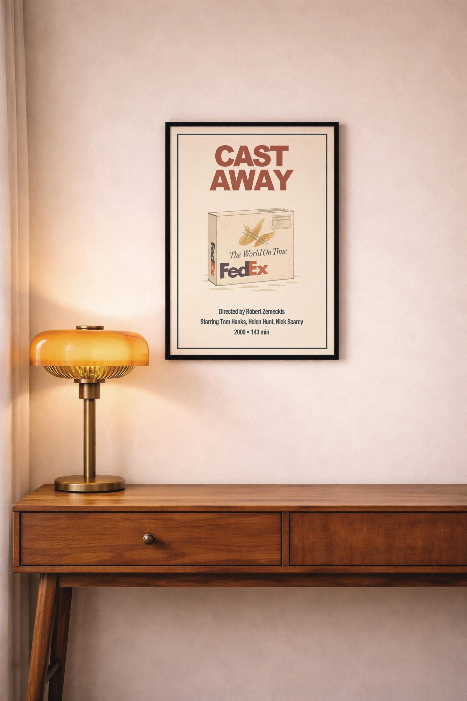 Cast Away Minimalist Poster – FedEx Package Film Wall Art — image 7