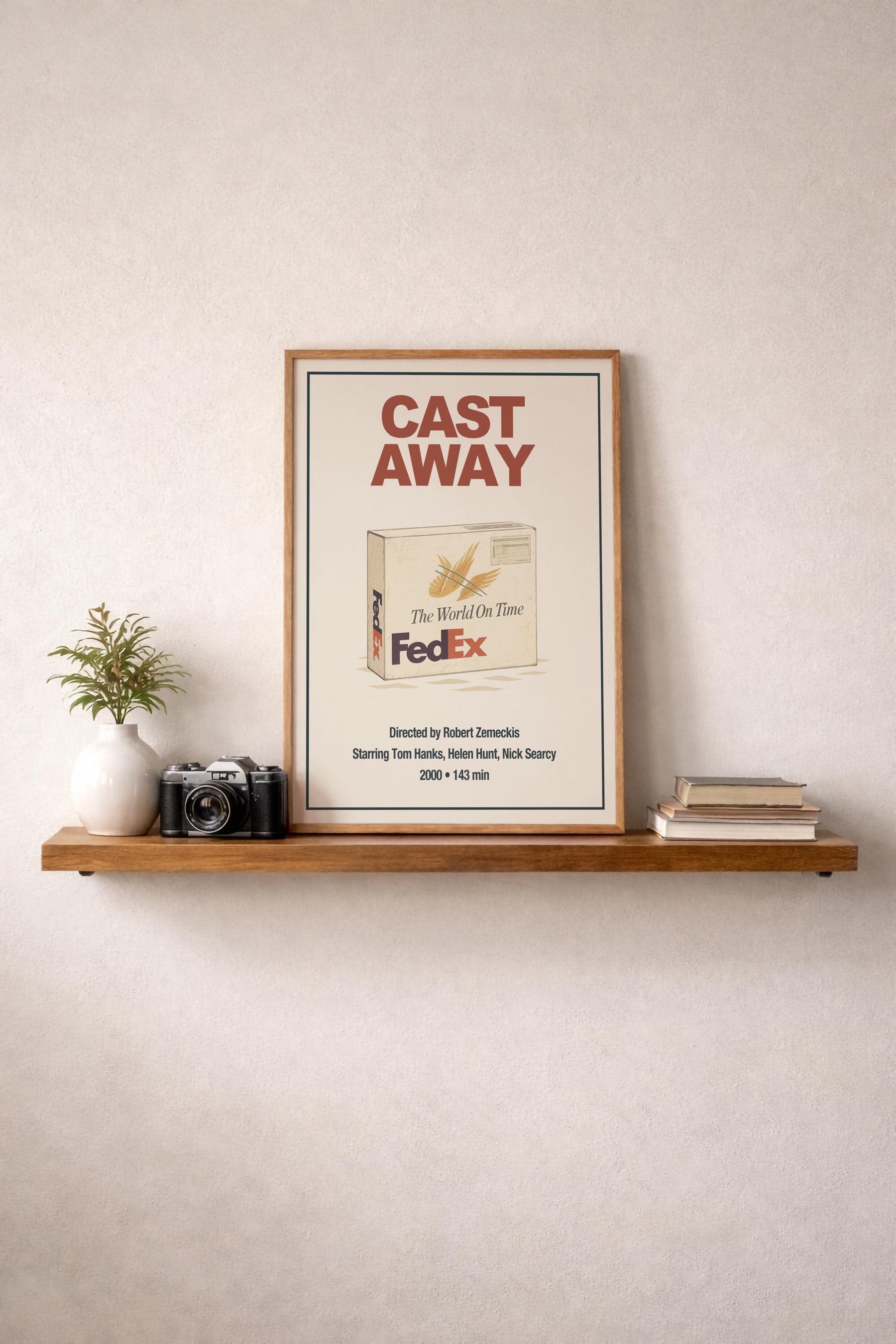 Cast Away Minimalist Poster – FedEx Package Film Wall Art — image 8