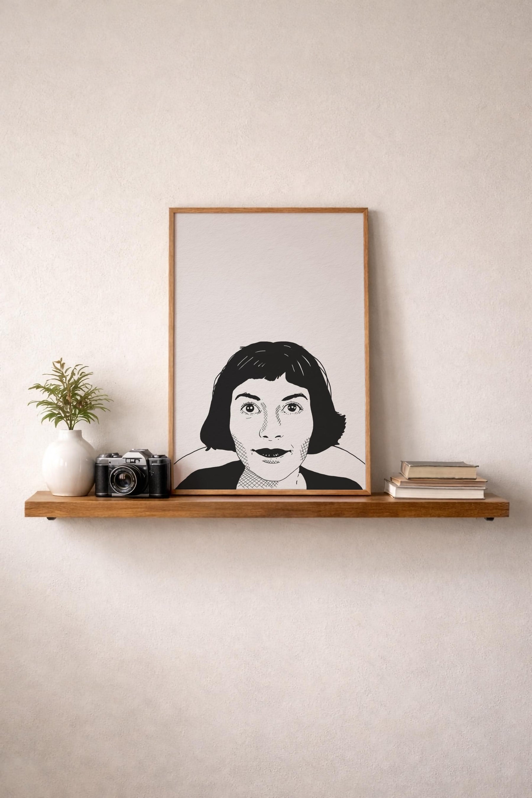 Amélie Portrait Film Art Print | Minimalist French Movie Giclée Wall Art — image 10