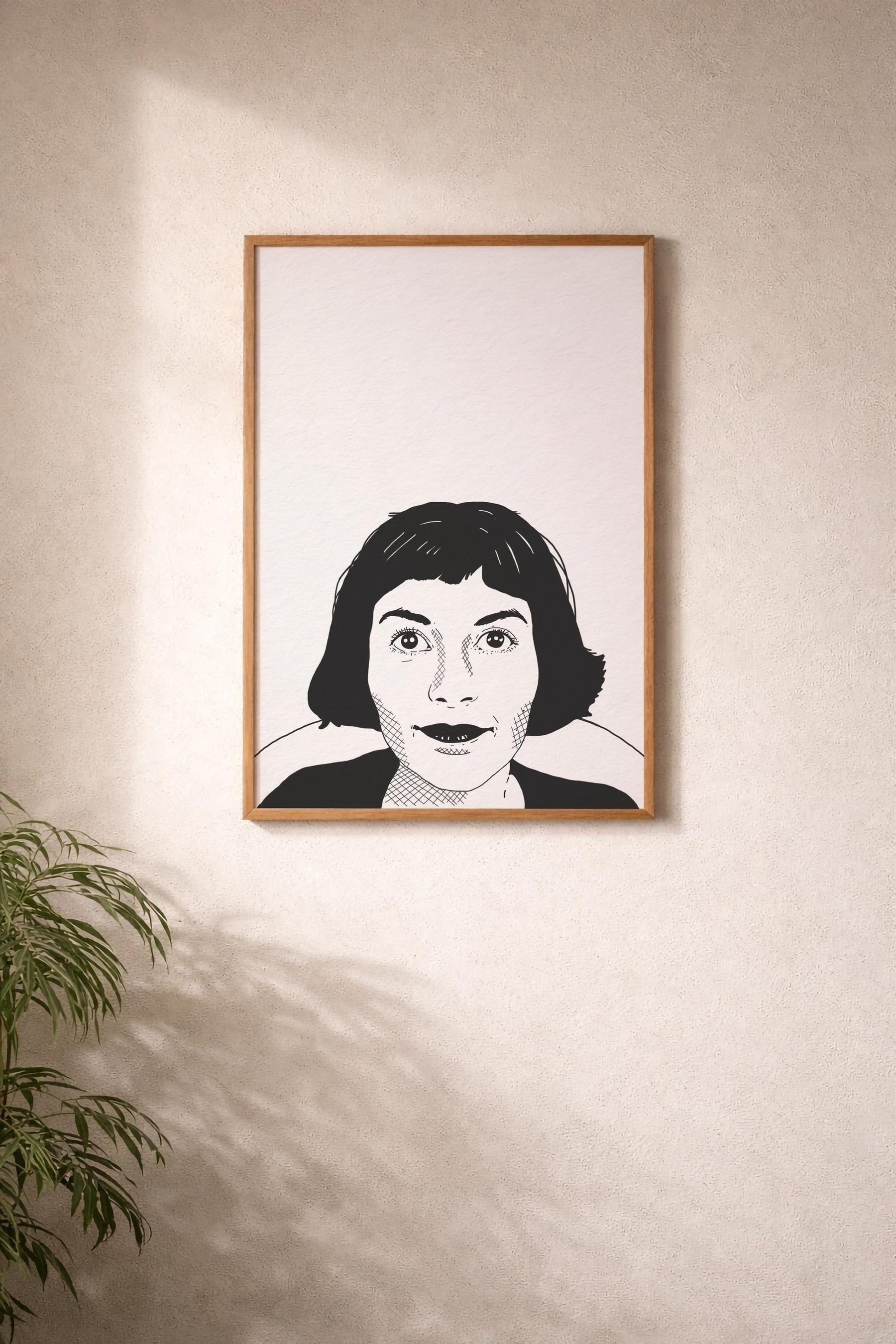 Amélie Portrait Film Art Print | Minimalist French Movie Giclée Wall Art — image 8