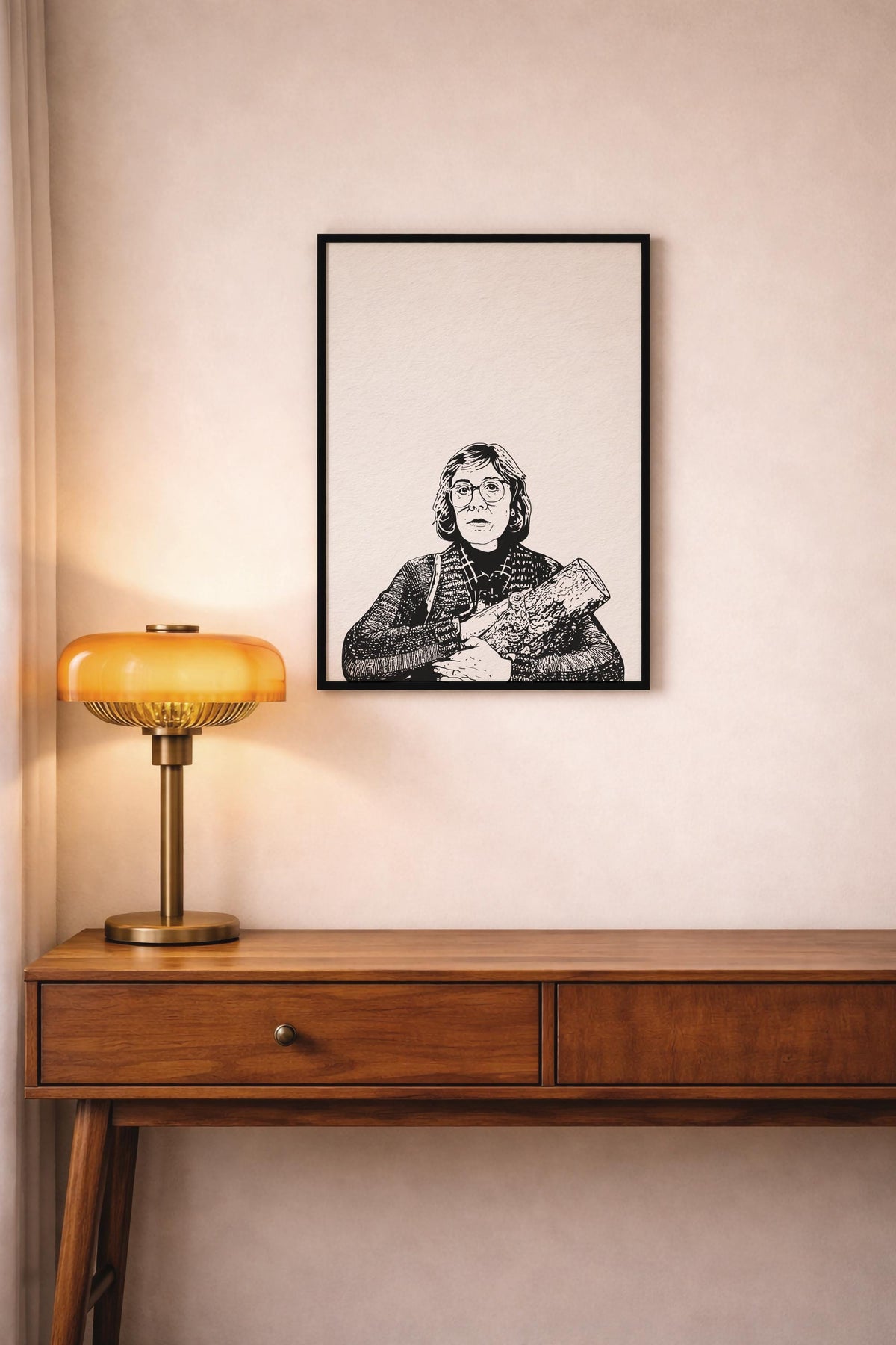 Twin Peaks Log Lady Print – Margaret Lanterman Portrait – David Lynch TV Art – Cult TV Illustration Wall Art — image 9