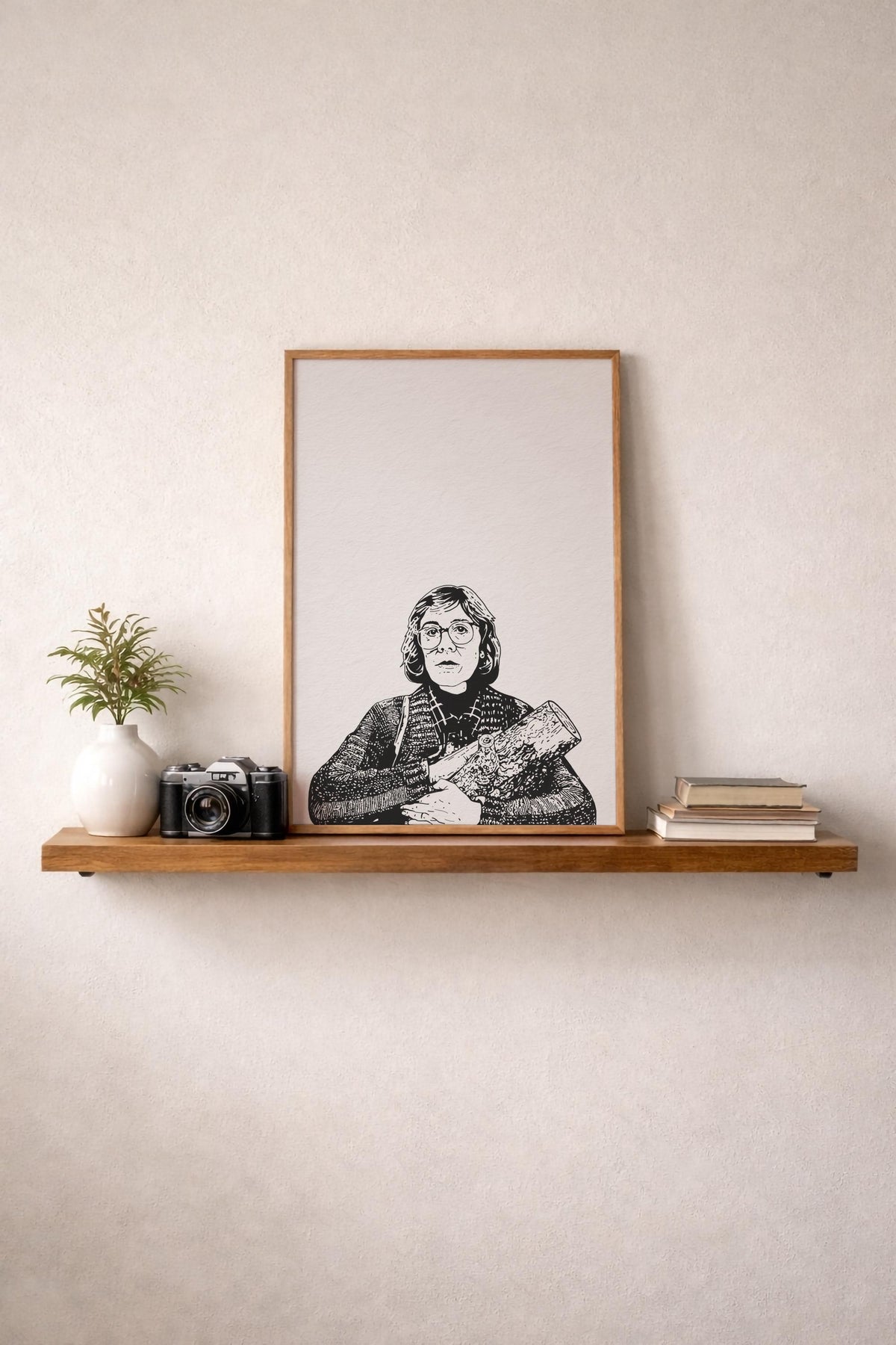 Twin Peaks Log Lady Print – Margaret Lanterman Portrait – David Lynch TV Art – Cult TV Illustration Wall Art — image 10