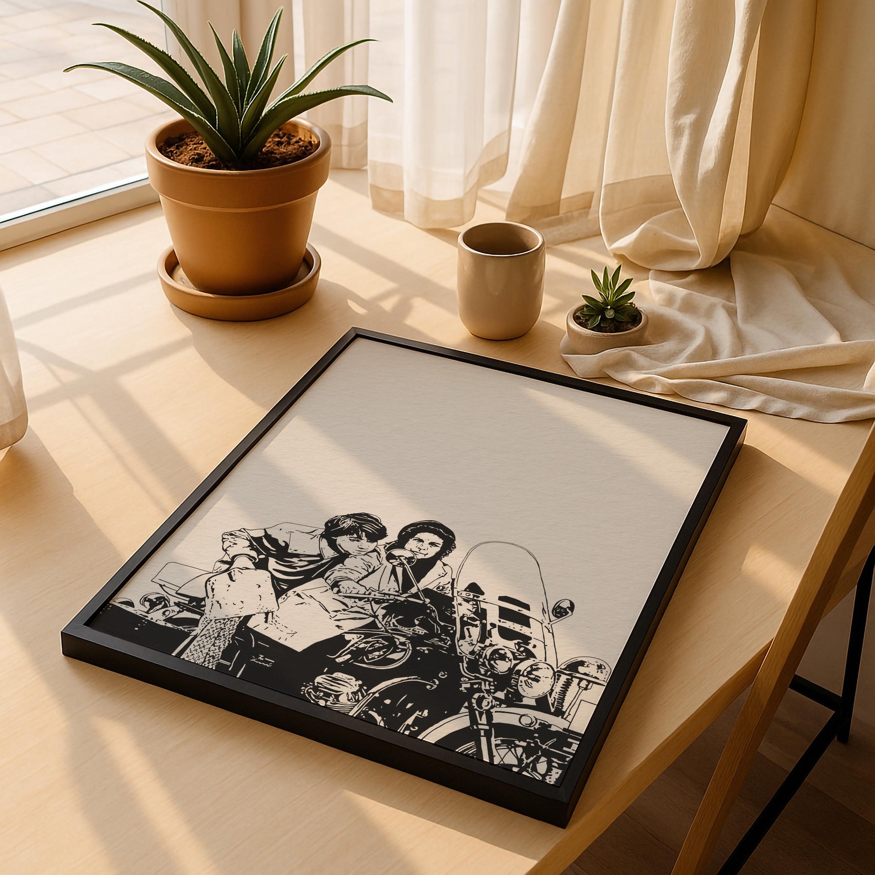 Harold and Maude Art Print – Minimalist Cult Film Illustration – Giclée Movie Wall Art — image 5