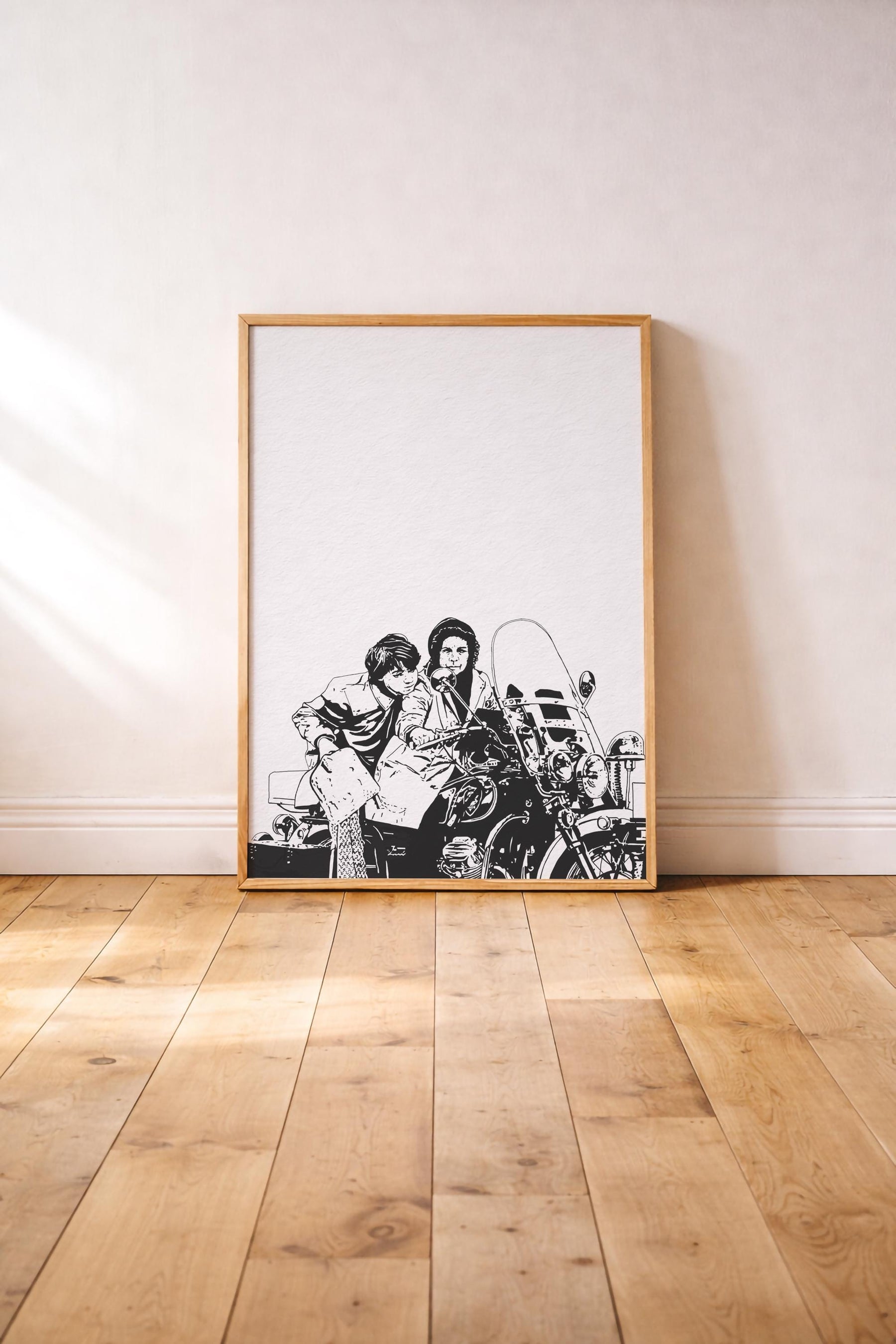 Harold and Maude Art Print – Minimalist Cult Film Illustration – Giclée Movie Wall Art — image 2