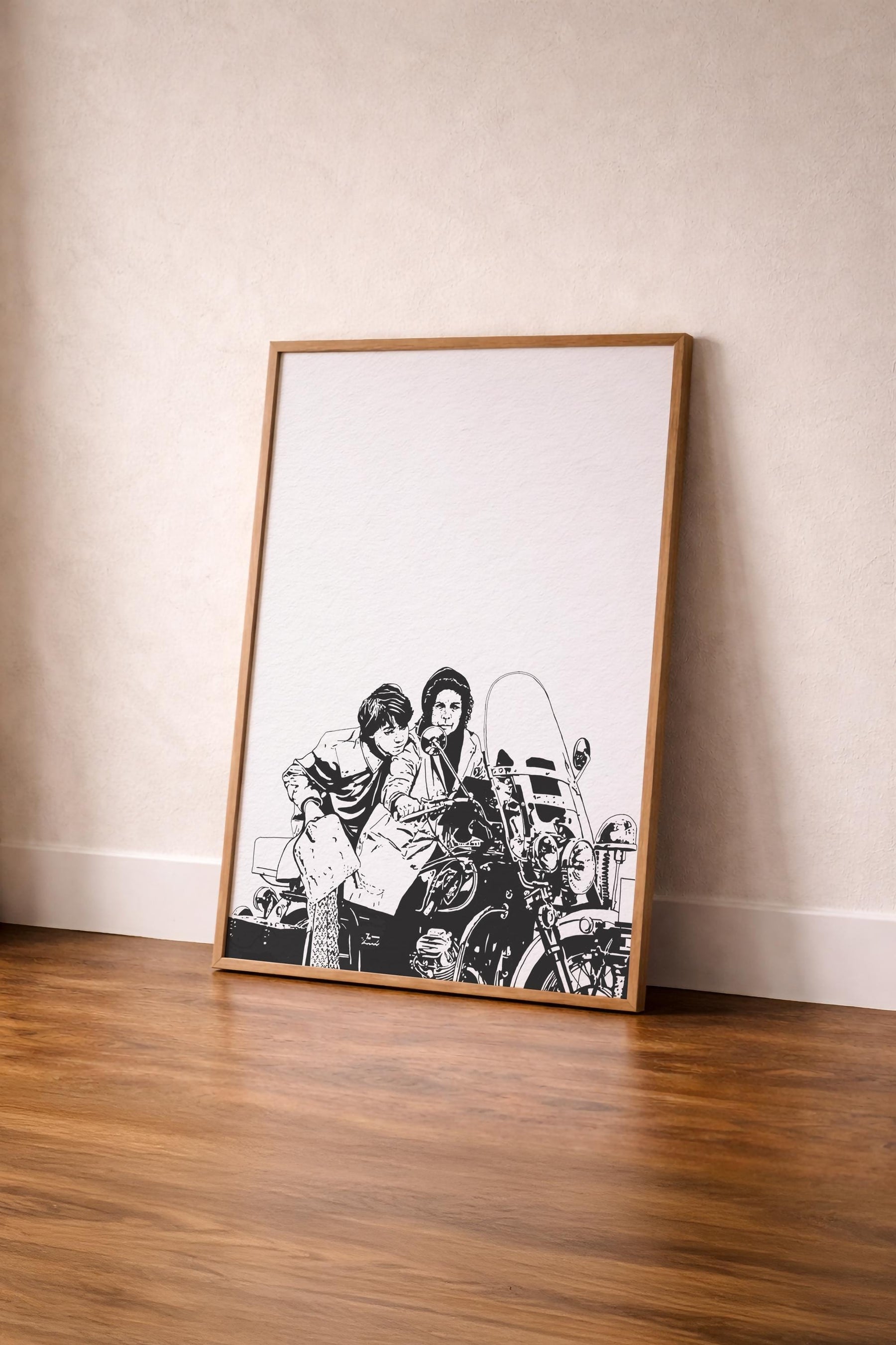 Harold and Maude Art Print – Minimalist Cult Film Illustration – Giclée Movie Wall Art — image 4