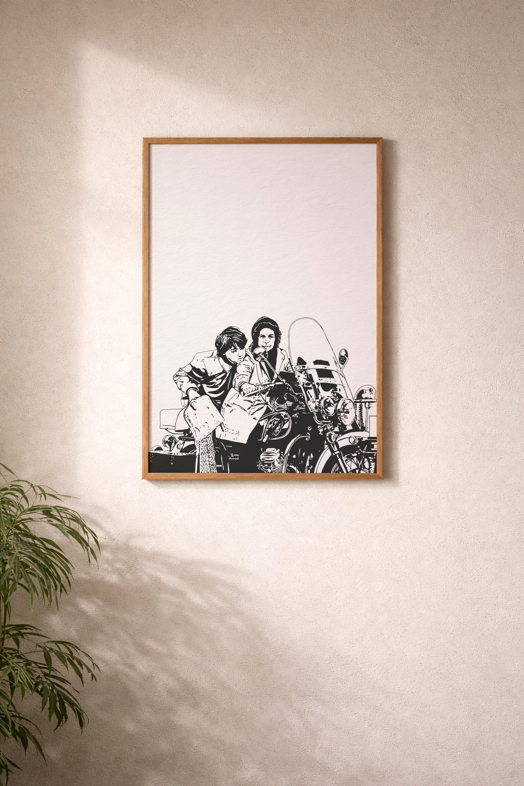 Harold and Maude Art Print – Minimalist Cult Film Illustration – Giclée Movie Wall Art — image 8