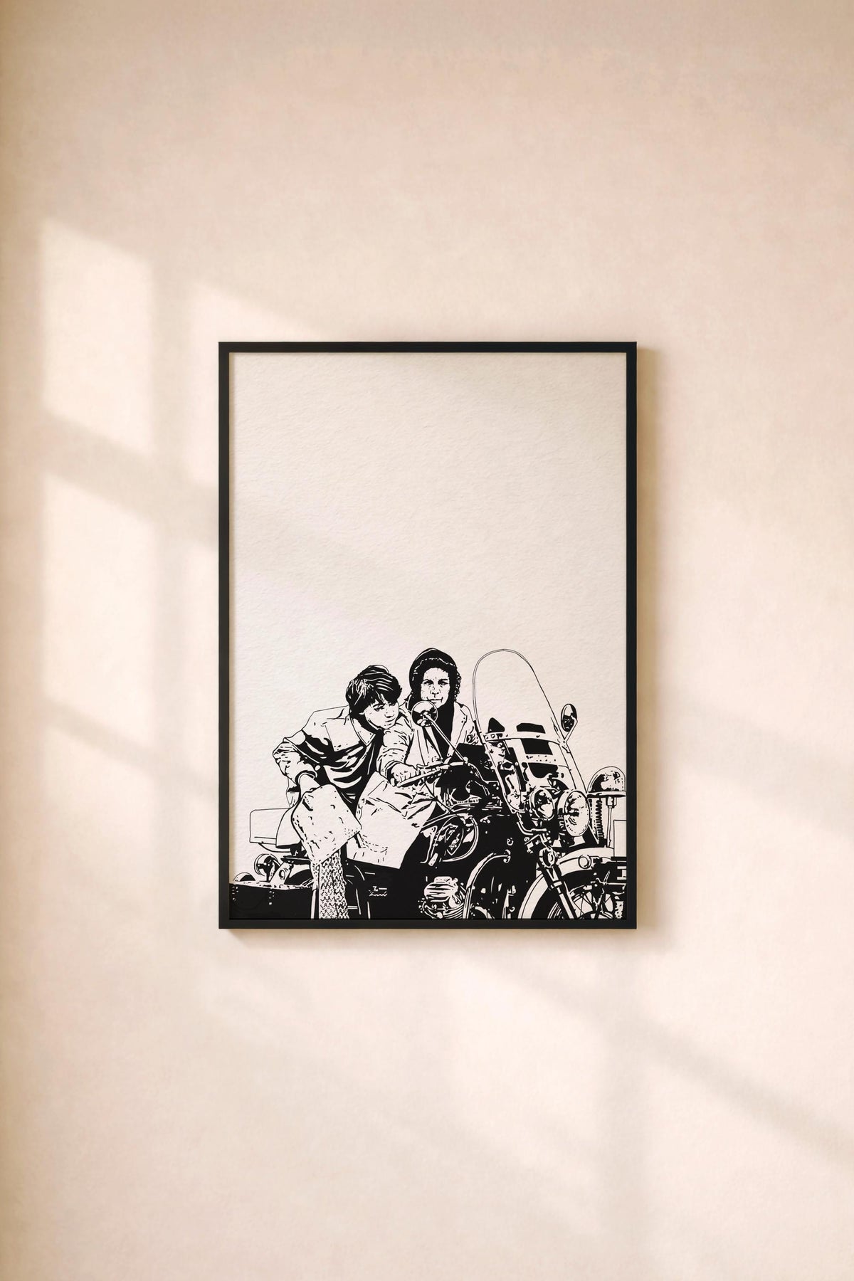 Harold and Maude Art Print – Minimalist Cult Film Illustration – Giclée Movie Wall Art