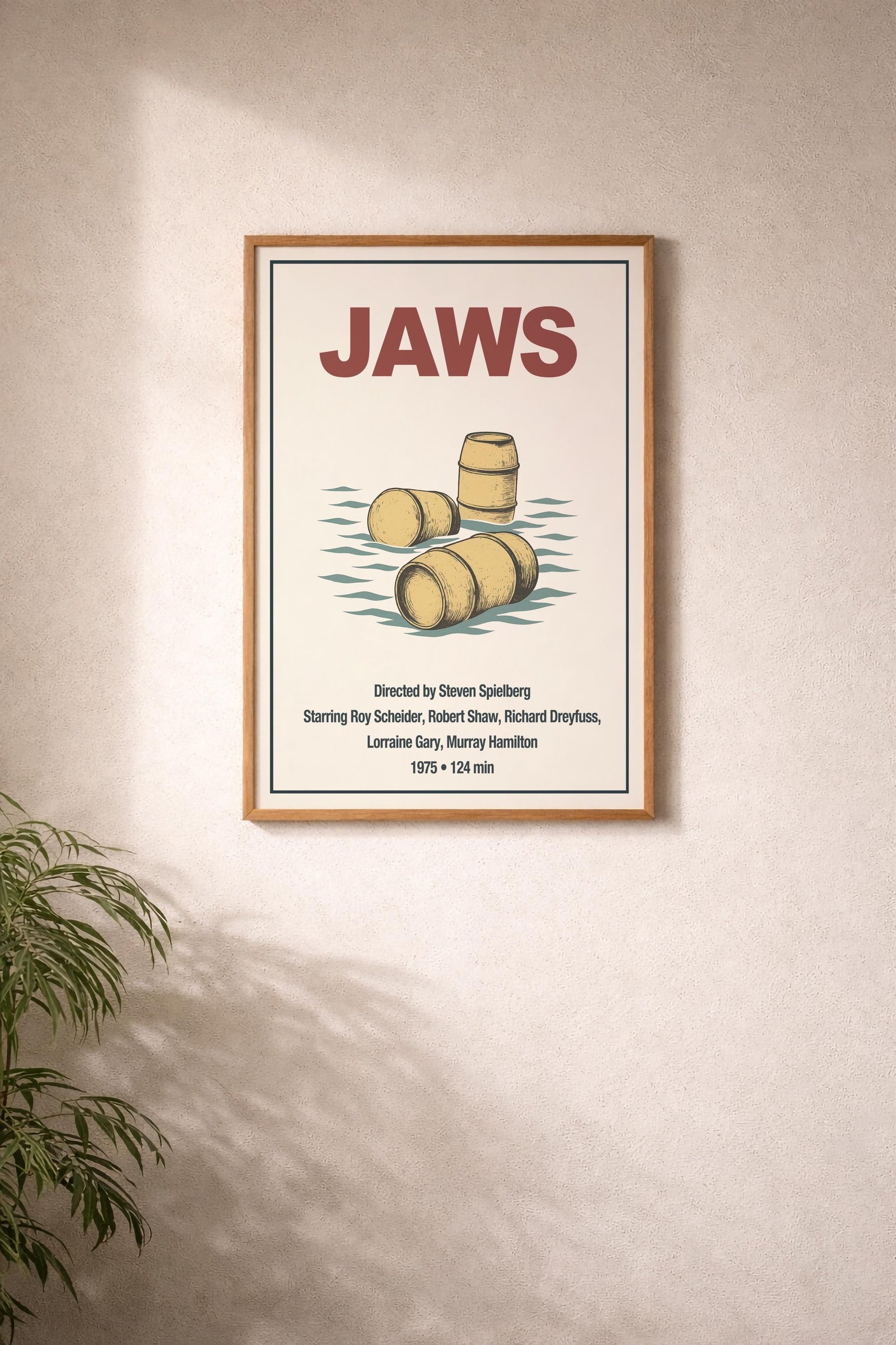Jaws Minimalist Movie Poster – Cult Film Art Print – Giclée Cinema Wall Decor — image 6