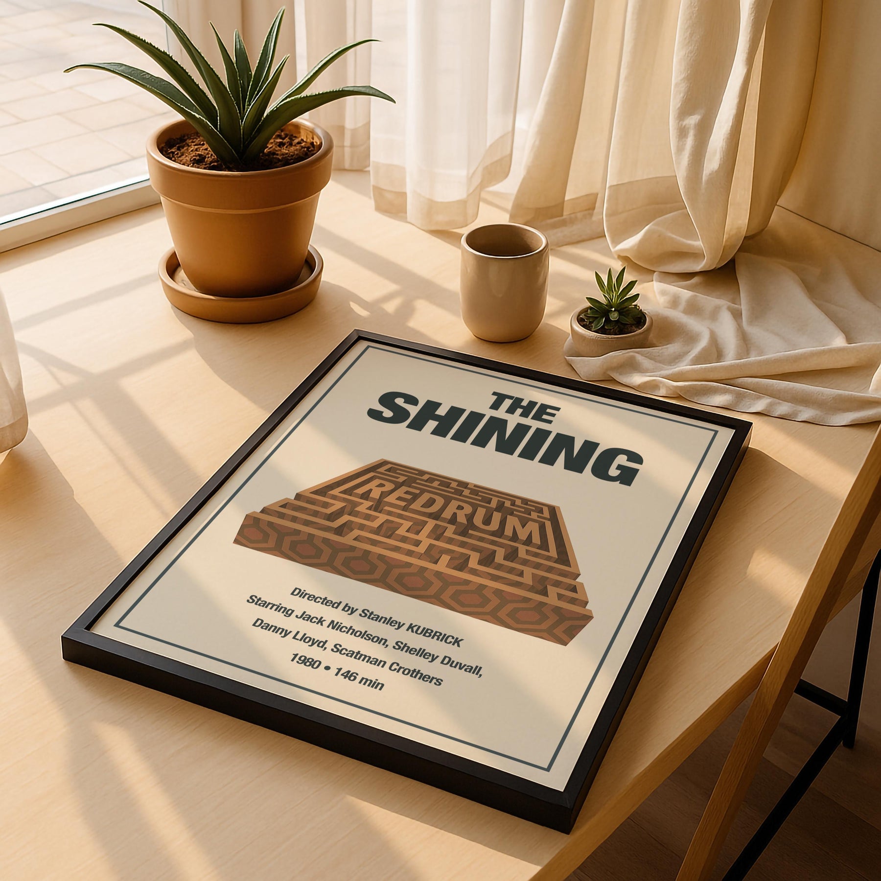 The Shining Maze Minimalist Film Poster – Kubrick Horror Cinema Art Print — image 5