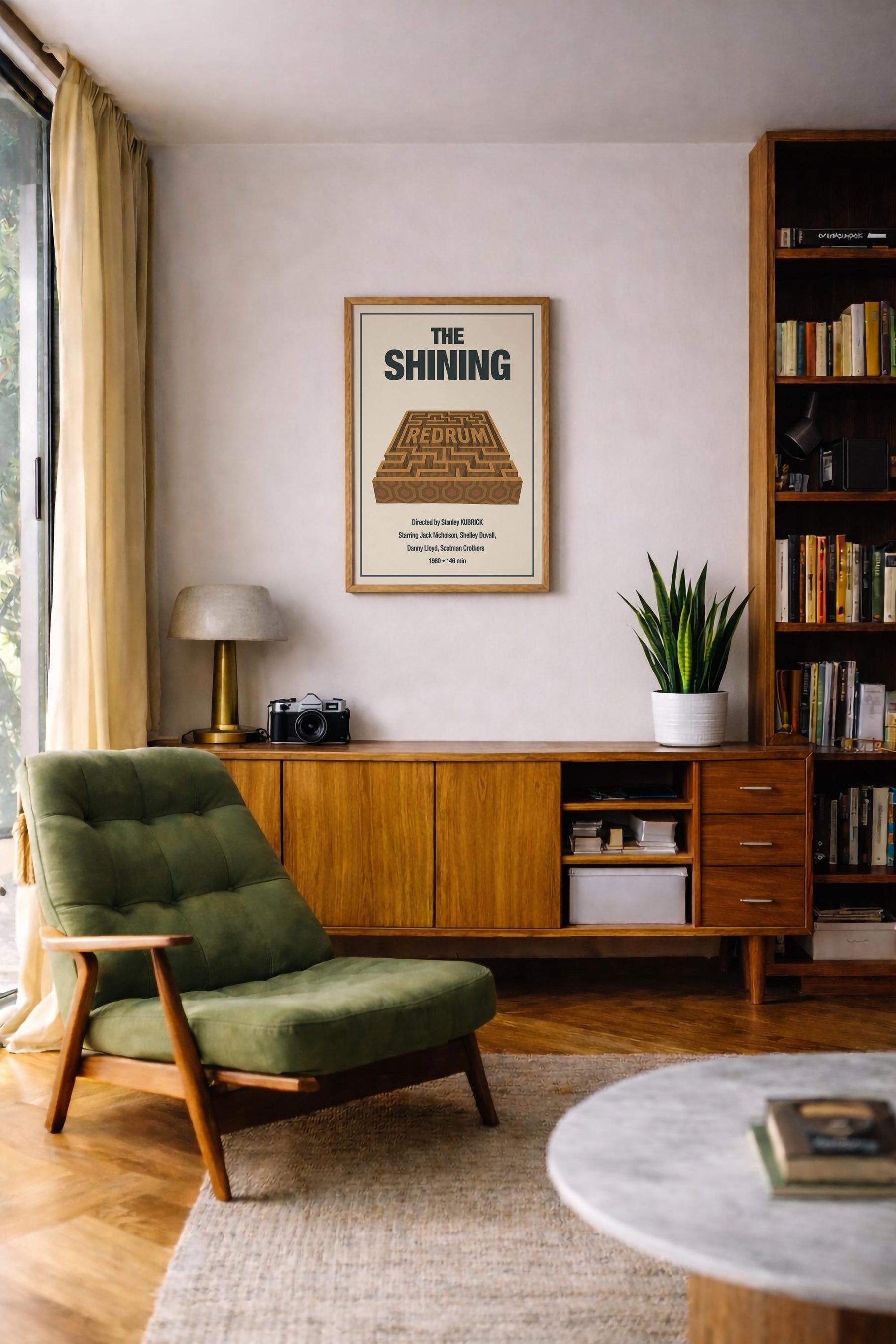 The Shining Maze Minimalist Film Poster – Kubrick Horror Cinema Art Print — image 10