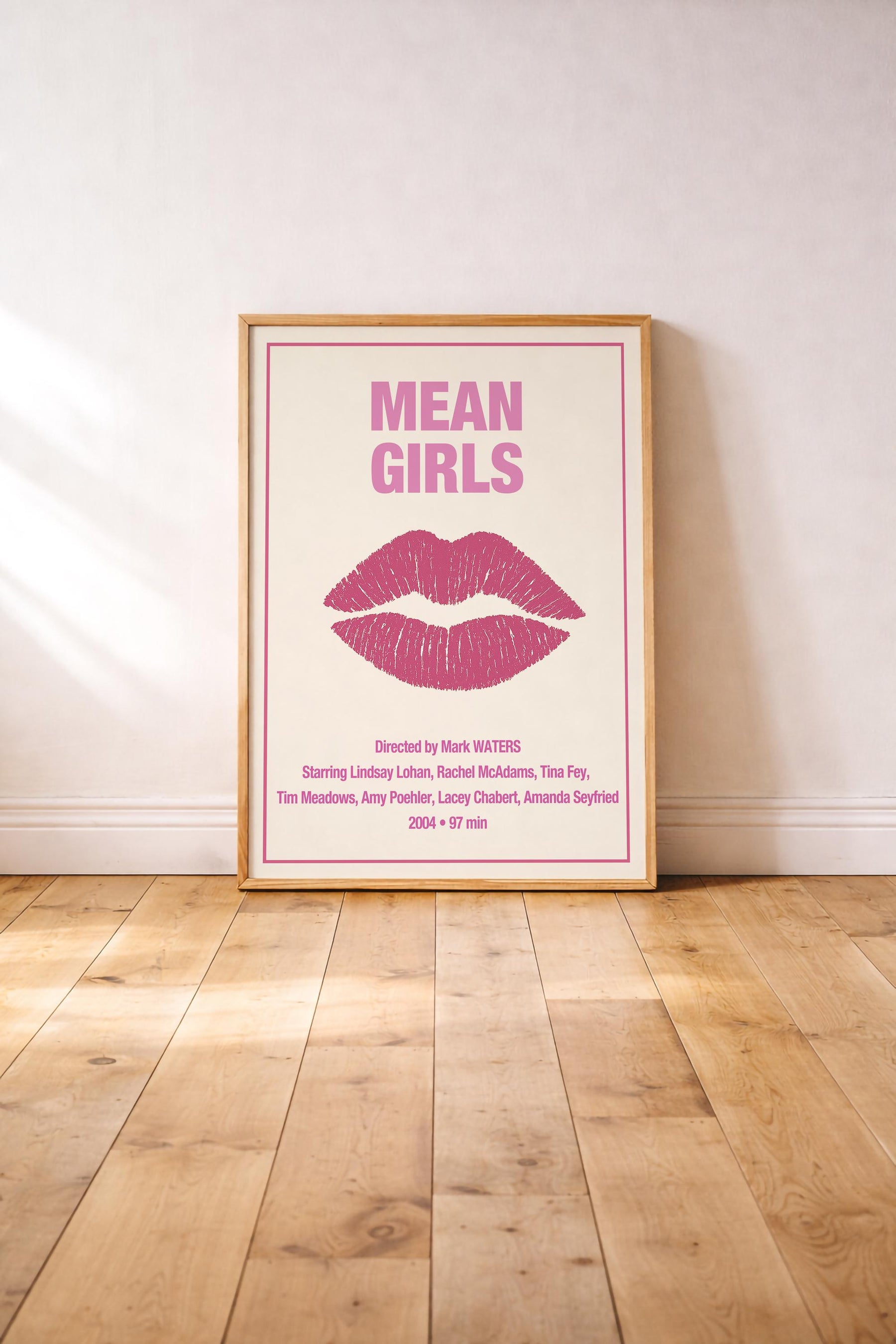 Mean Girls Minimalist Movie Poster – Cult Teen Film Art Print – Giclée Cinema Wall Decor — image 2