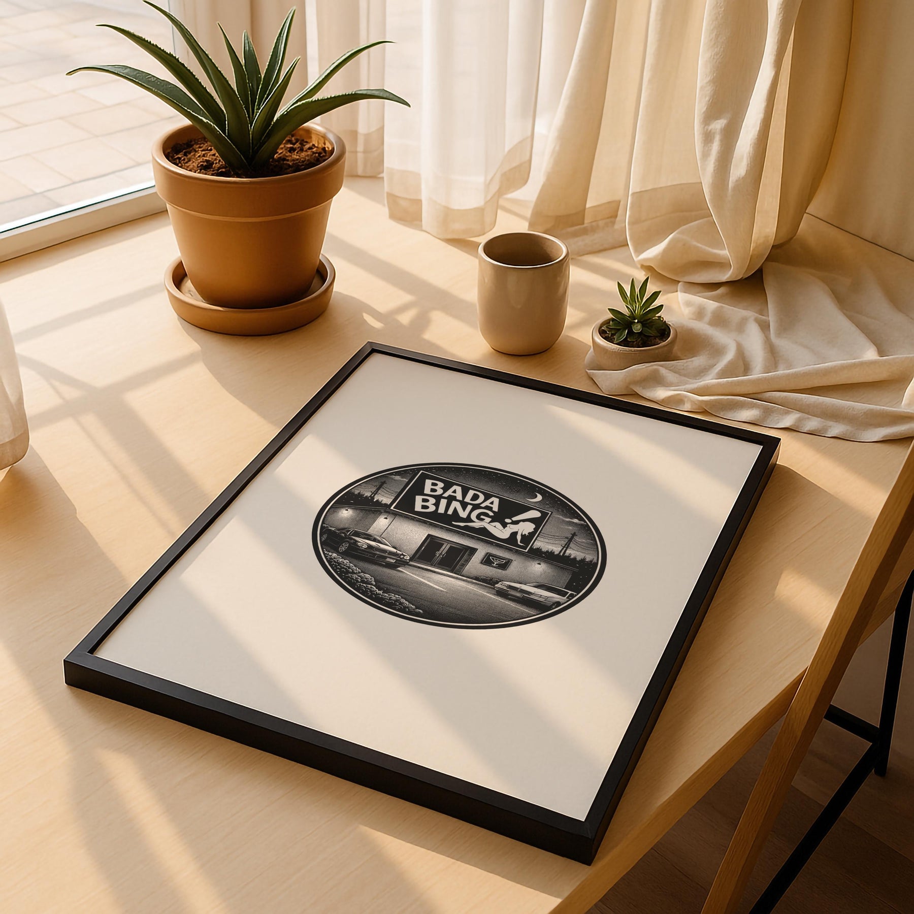 The Sopranos Bada Bing Minimalist TV Location Art Print – Giclée Wall Decor — image 5