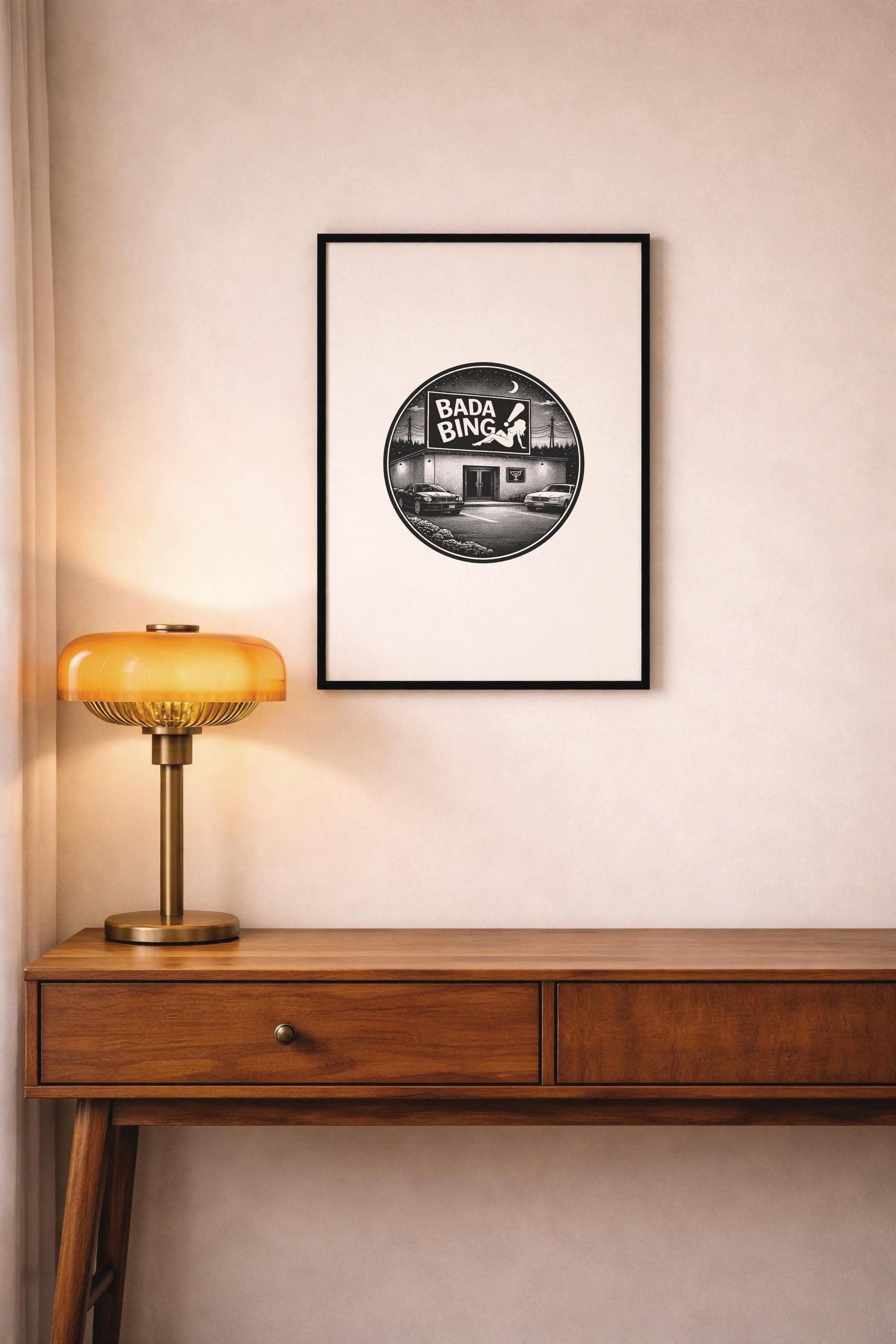 The Sopranos Bada Bing Minimalist TV Location Art Print – Giclée Wall Decor — image 6