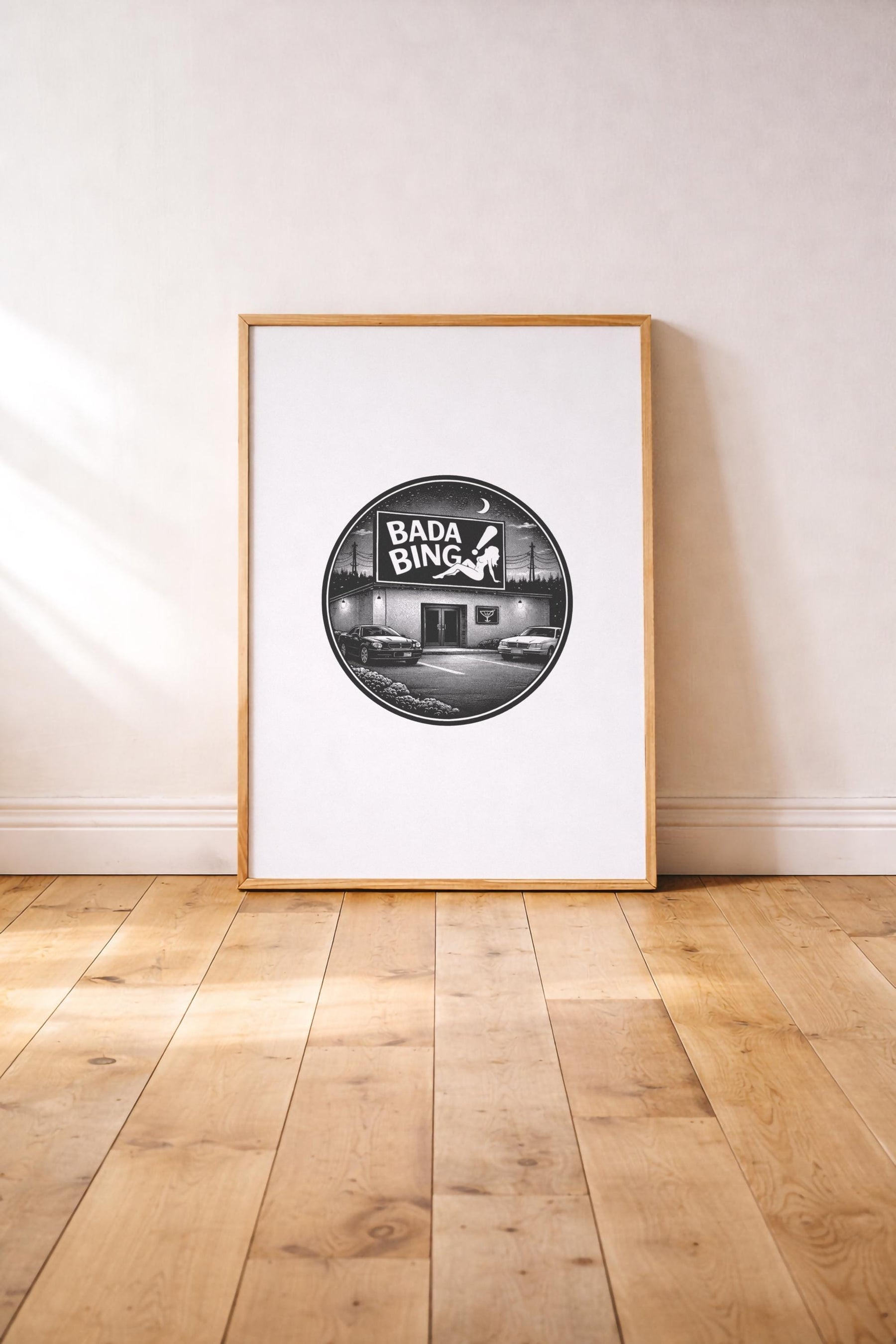 The Sopranos Bada Bing Minimalist TV Location Art Print – Giclée Wall Decor — image 2