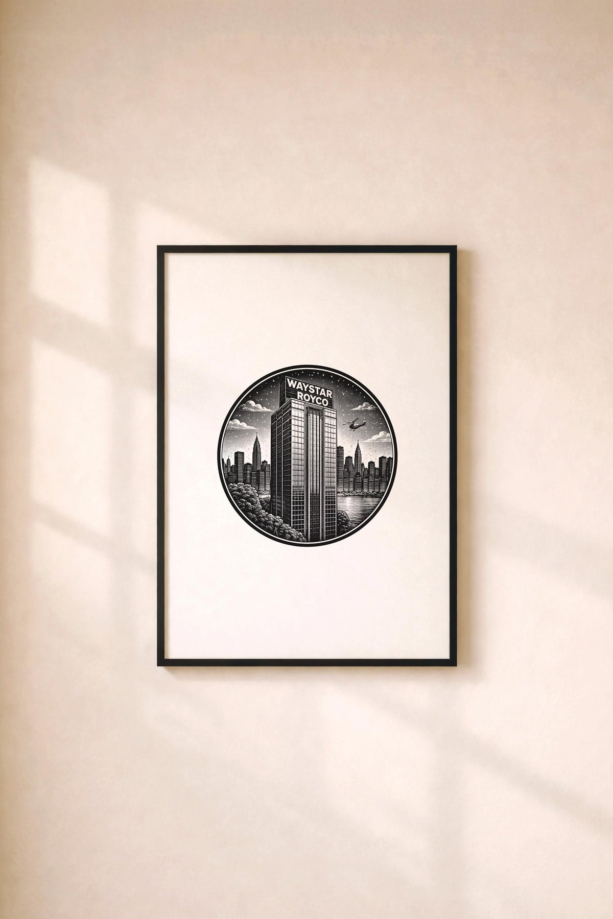 Succession Waystar Royco Tower Minimalist TV Location Art Print – Giclée Wall Decor