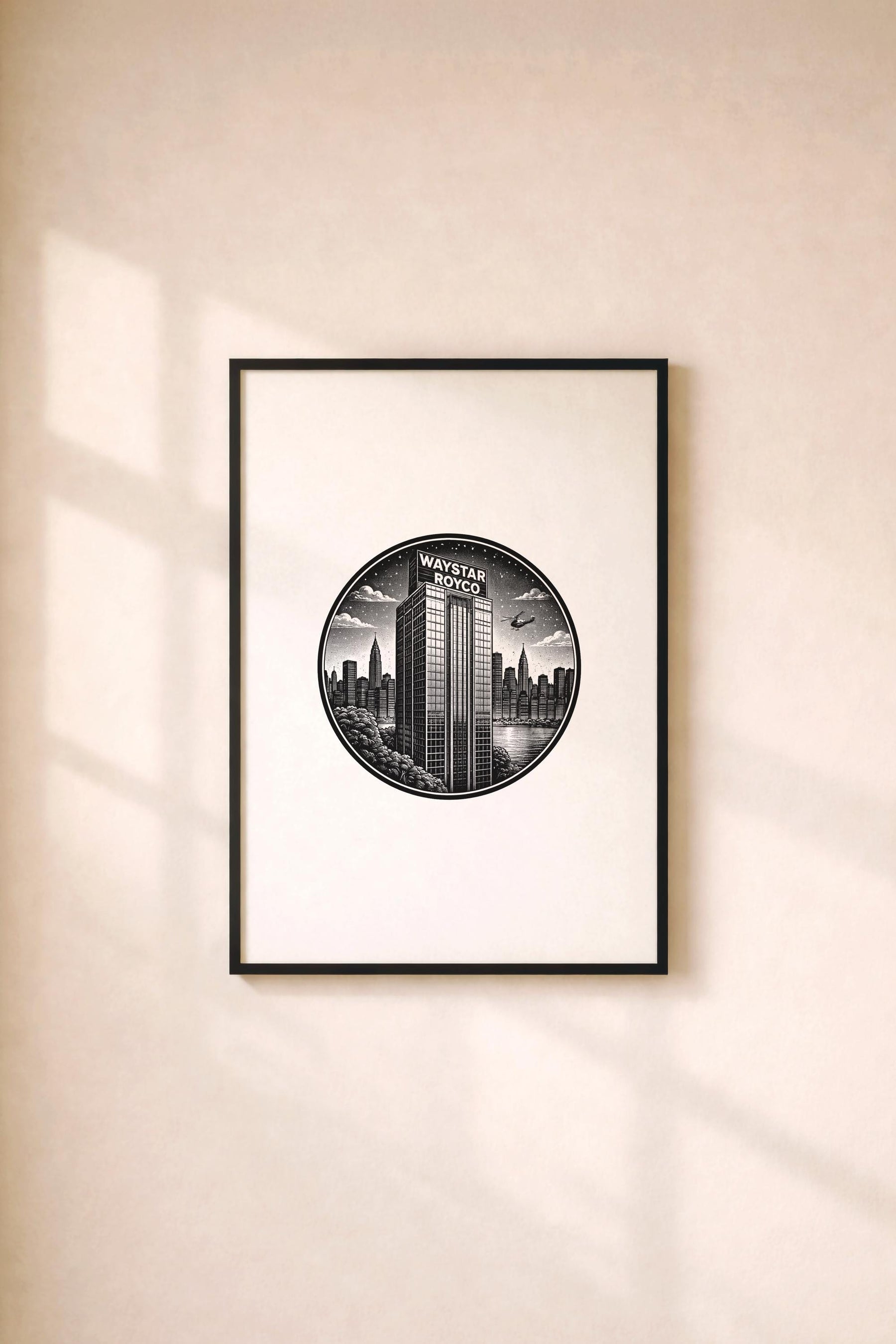 Succession Waystar Royco Tower Minimalist TV Location Art Print – Giclée Wall Decor