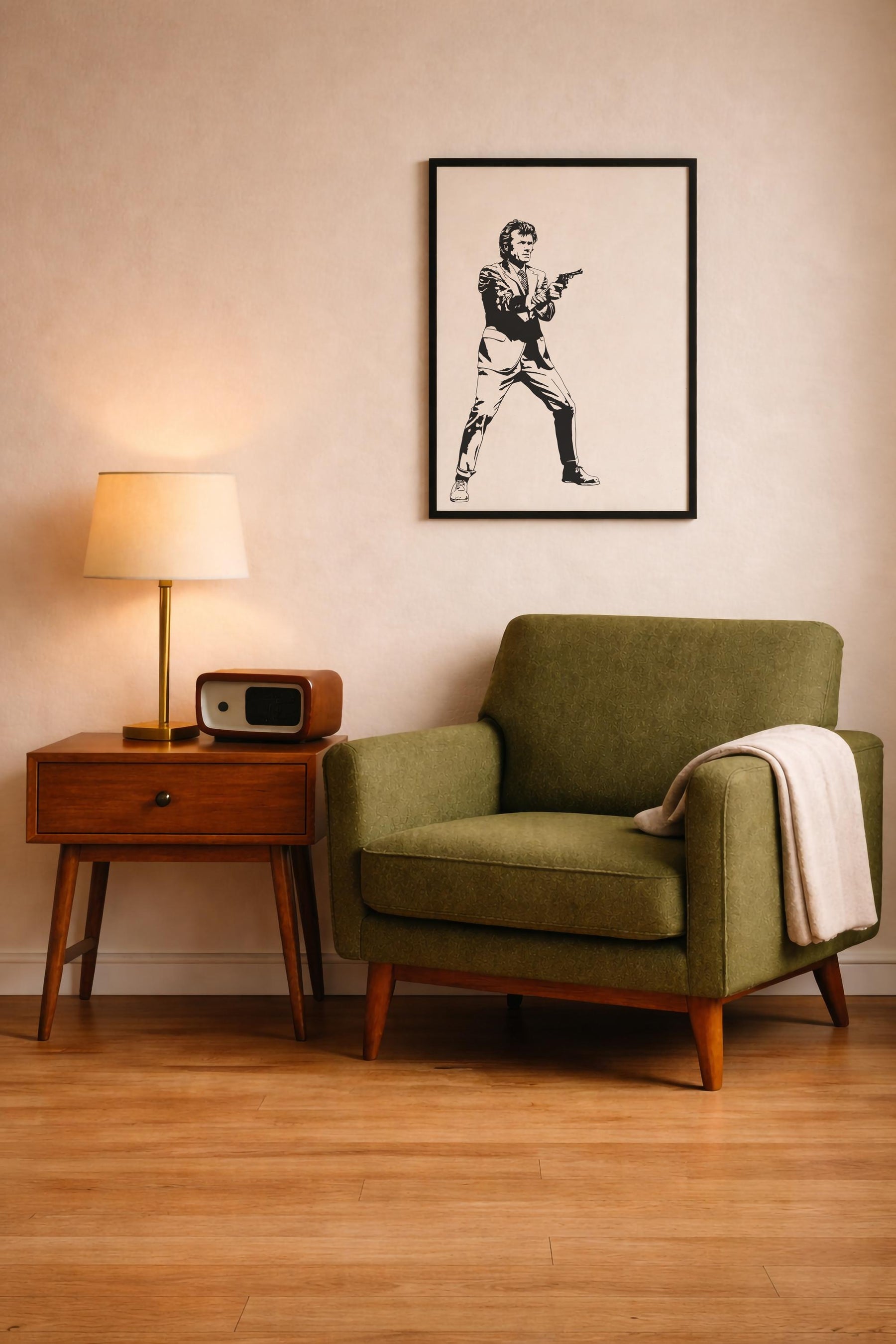 Dirty Harry Portrait Print - Clint Eastwood - Black And White - Classic Movie Film Art Poster — image 10