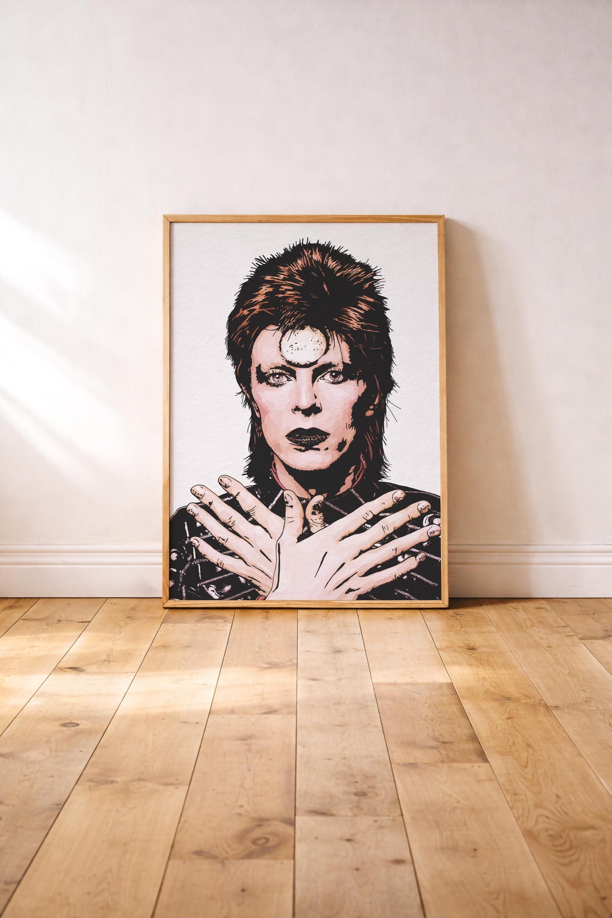 David Bowie Portrait Print - Ziggy Stardust -  Music Icon Giclée Print Wall Art — image 3