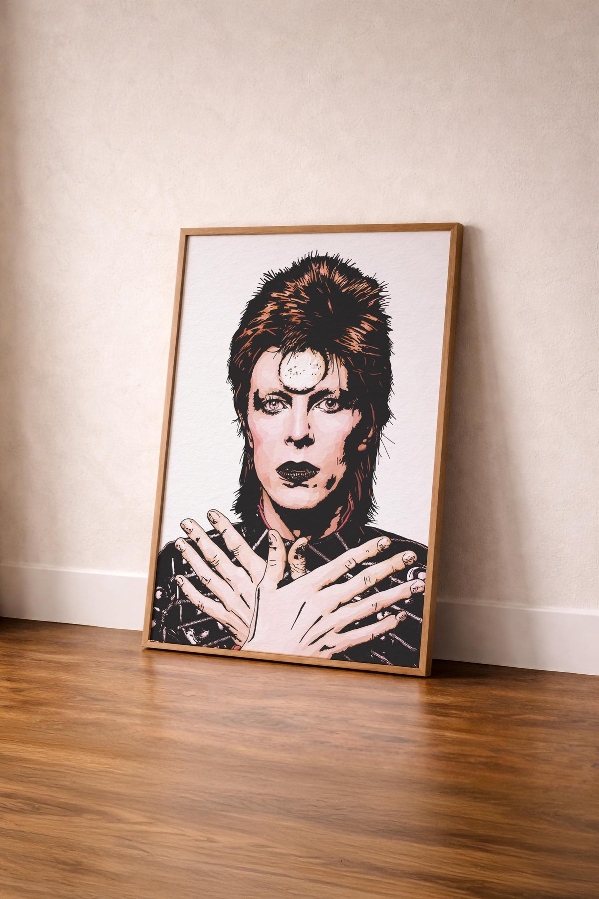 David Bowie Portrait Print - Ziggy Stardust -  Music Icon Giclée Print Wall Art — image 7