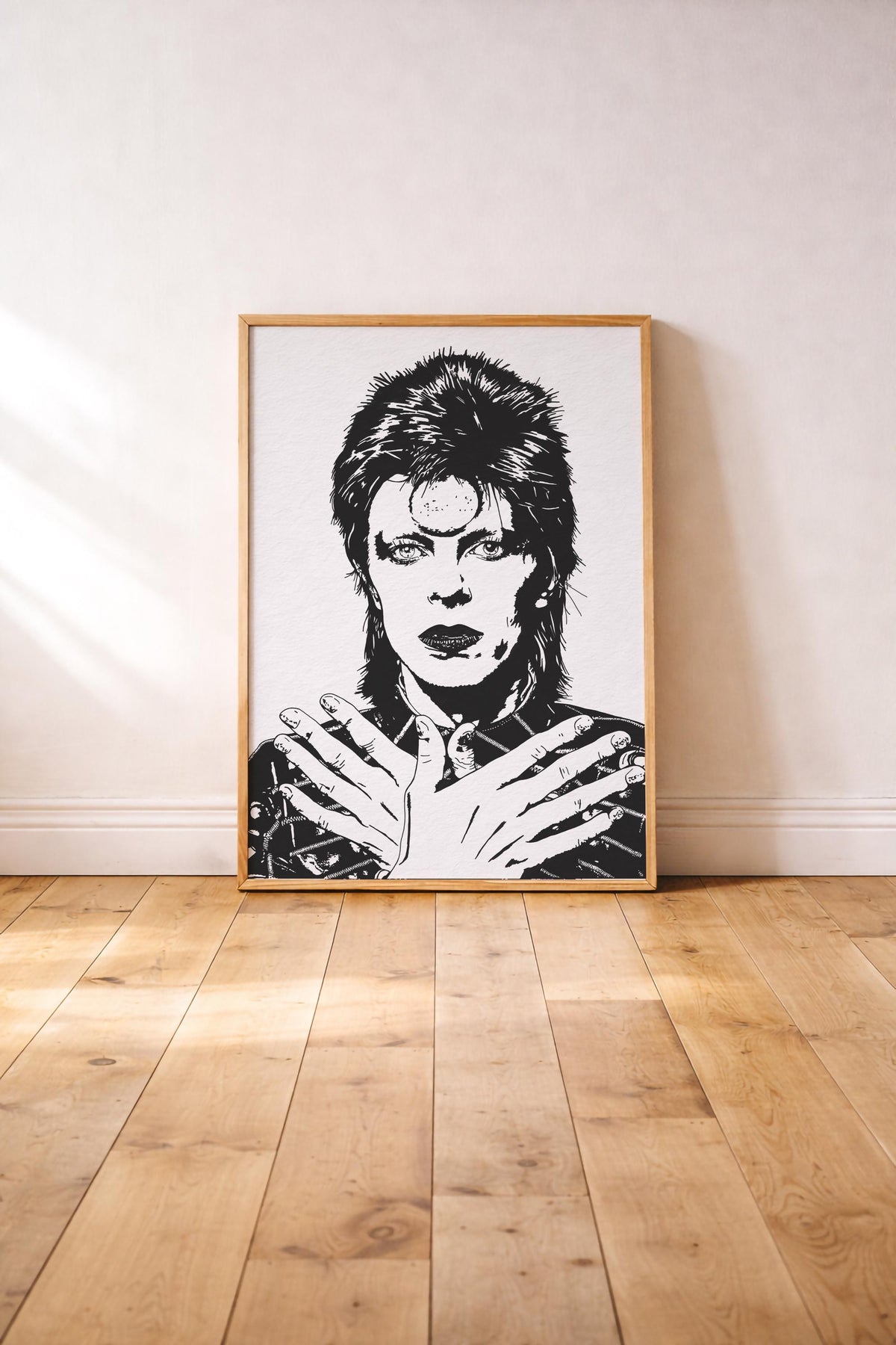 David Bowie Portrait Print - Ziggy Stardust -  Music Icon Giclée Print Wall Art — image 4