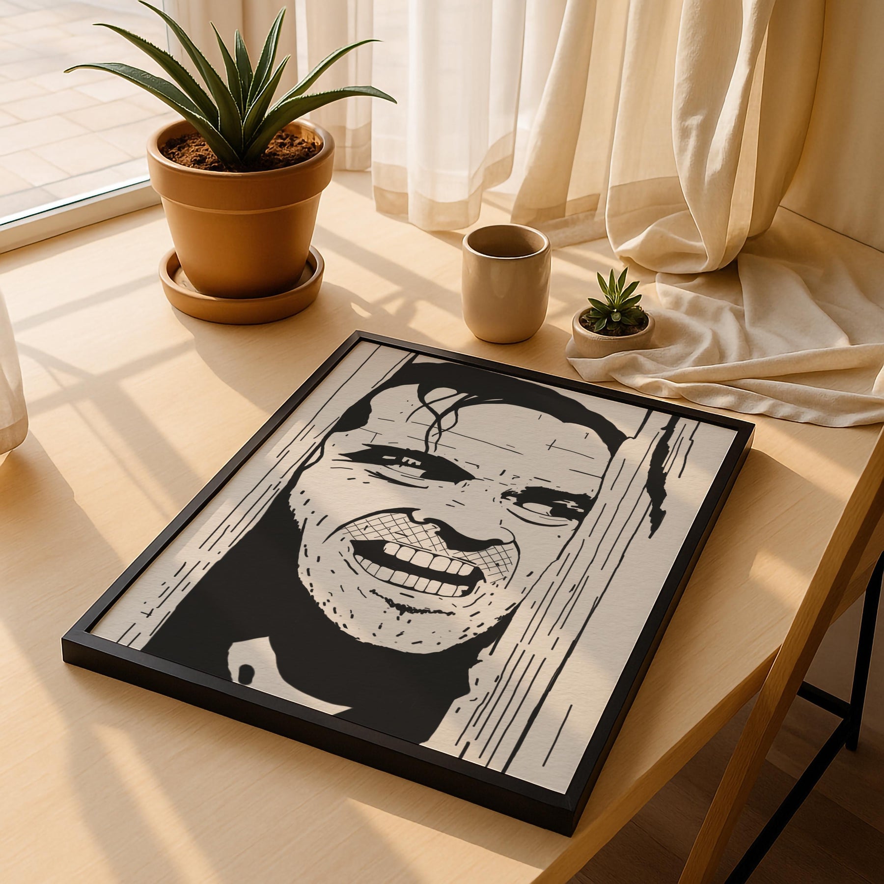The Shining Portrait Print - Here's Johnny! - Jack Nicholson - Stanley Kubrick -  Illustrated Film Art Movie Poster — image 5